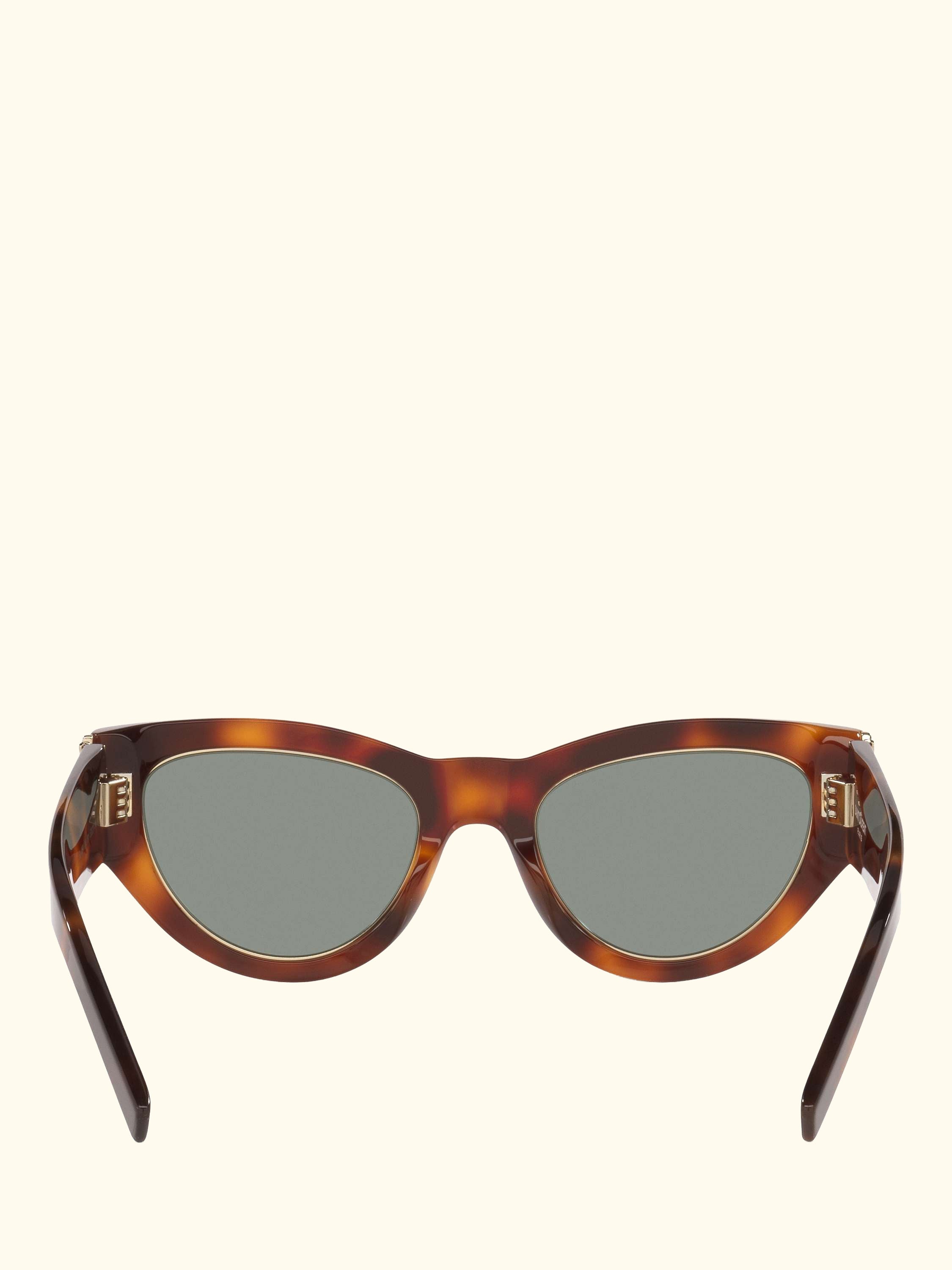 YS000850 Women's Cat Eye Sunglasses, Tortoise/Green