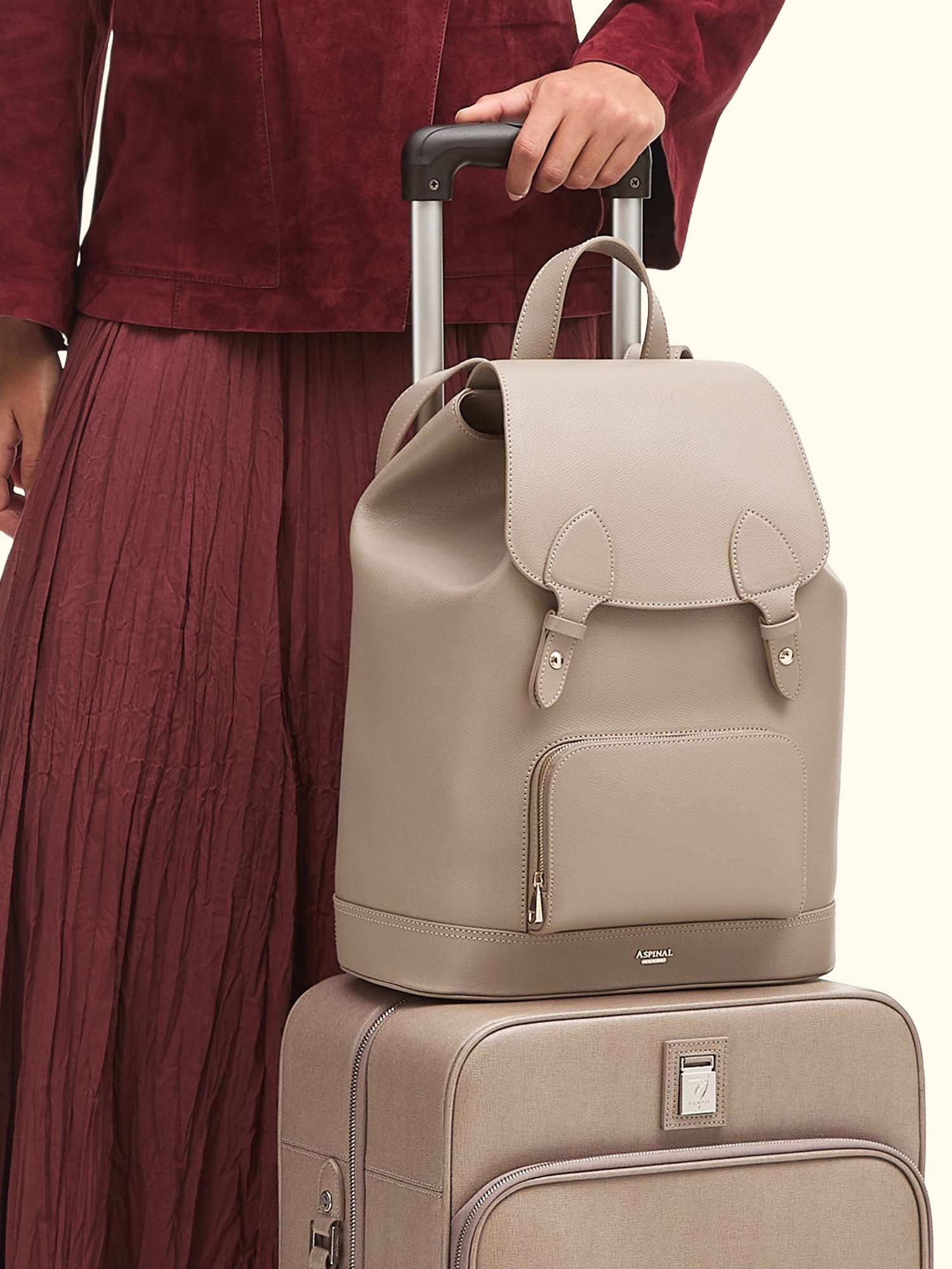 Moleskin Soft Saffiano Leather Backpack