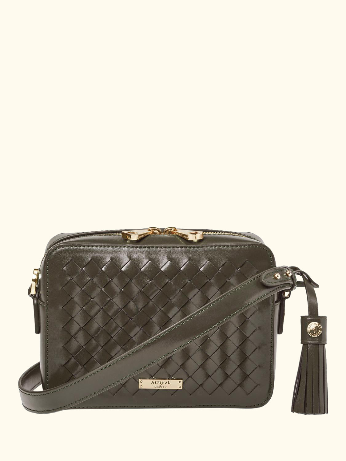 Leather Camera Crossbody Bag
