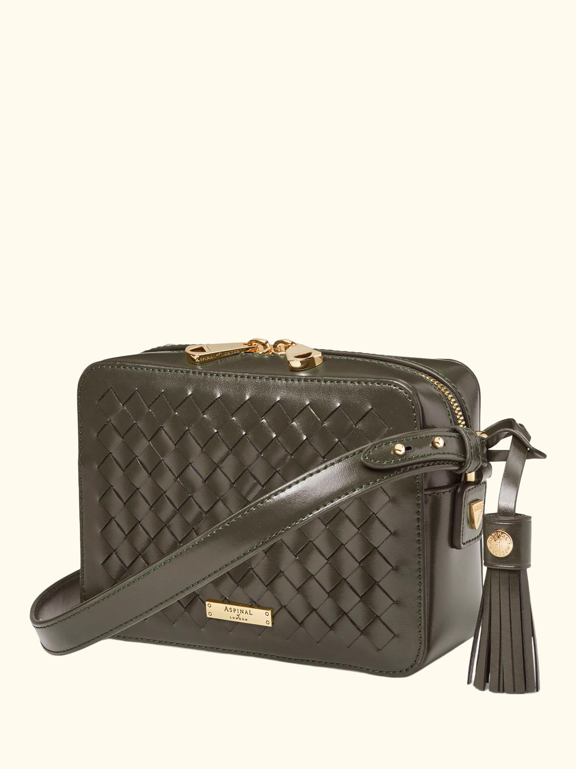 Leather Camera Crossbody Bag