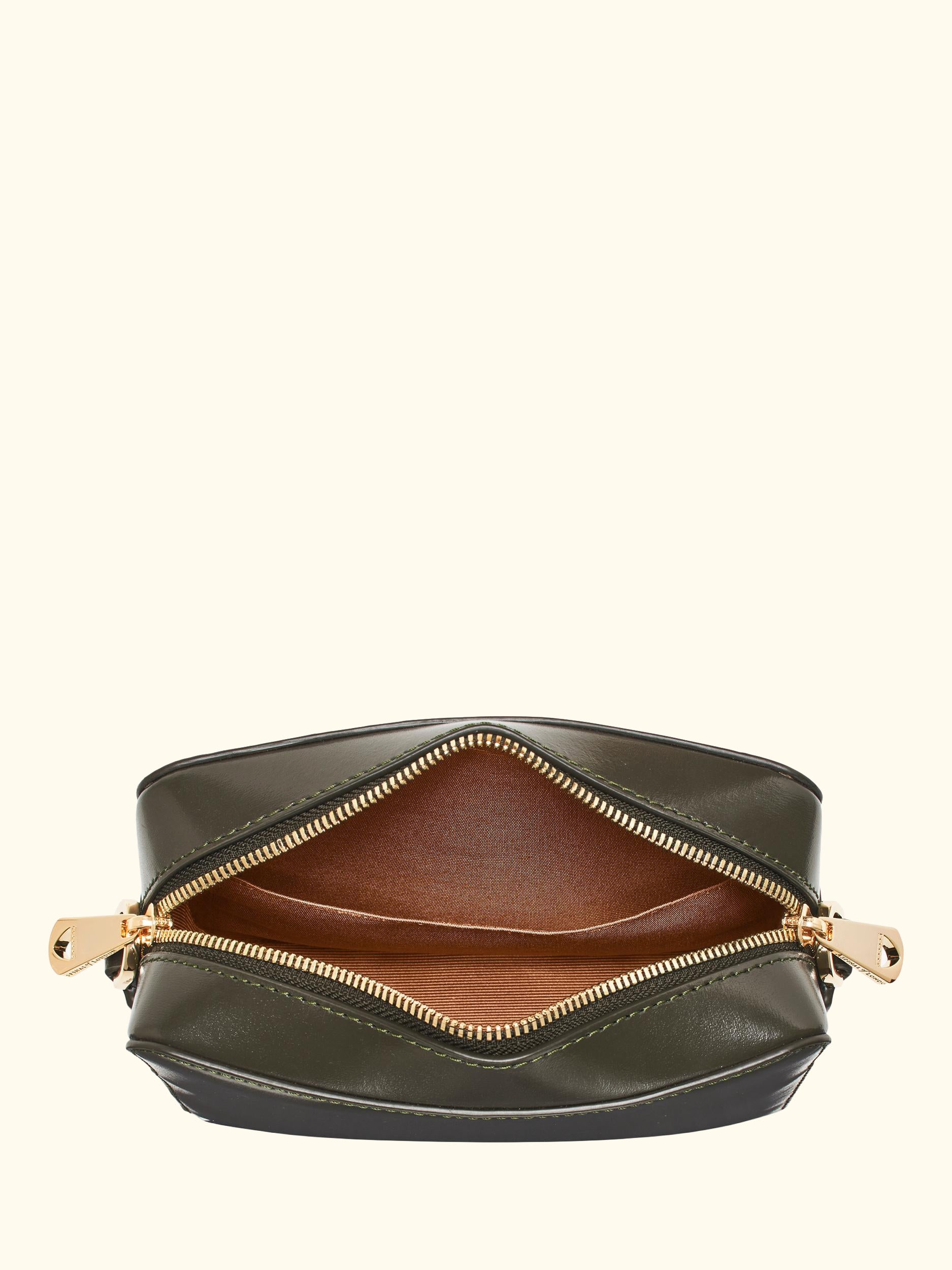 Leather Camera Crossbody Bag