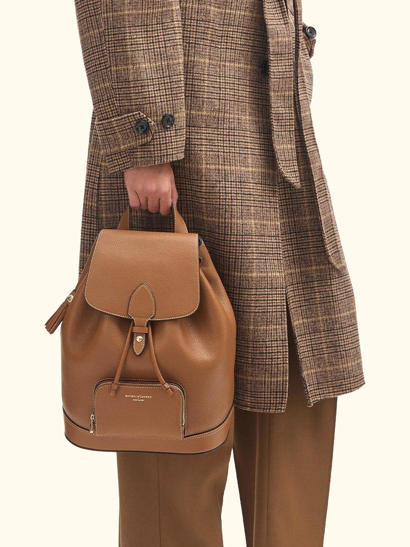Hudson Leather Small Backpack