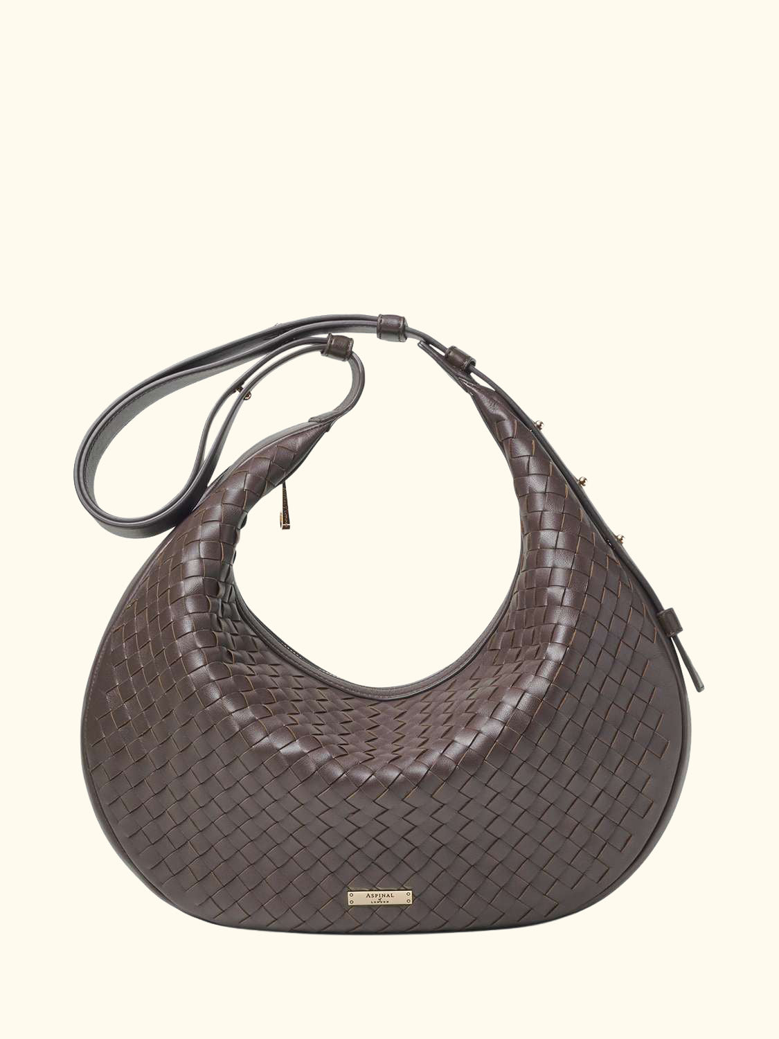 Hudson Leather Slouchy Handbag, Chocolate