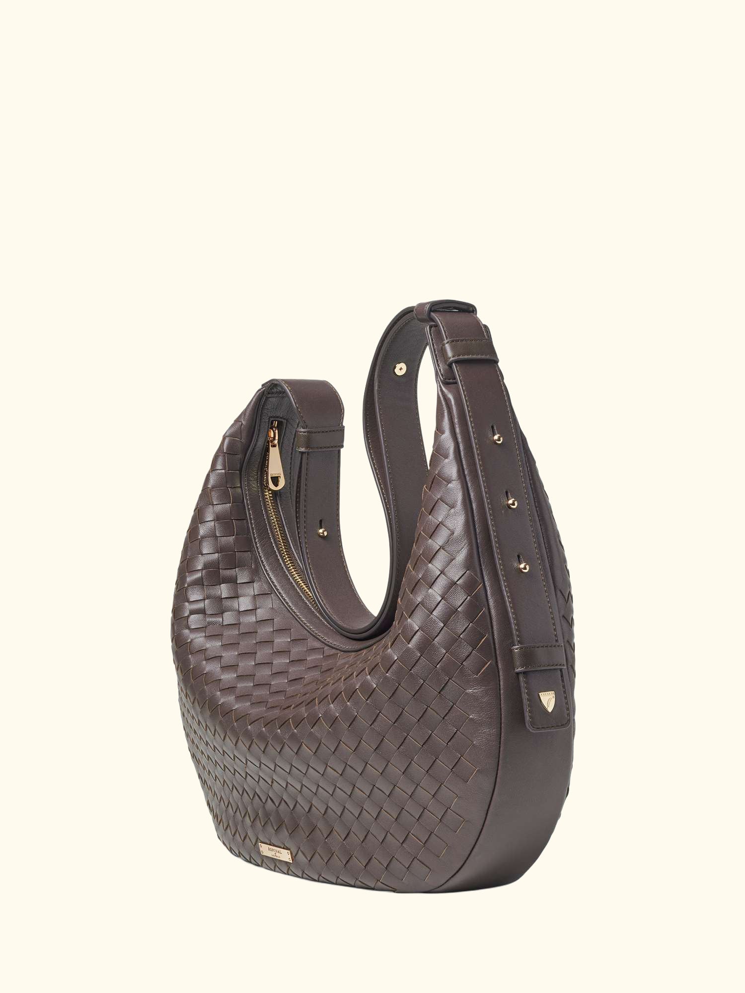Hudson Leather Slouchy Handbag, Chocolate