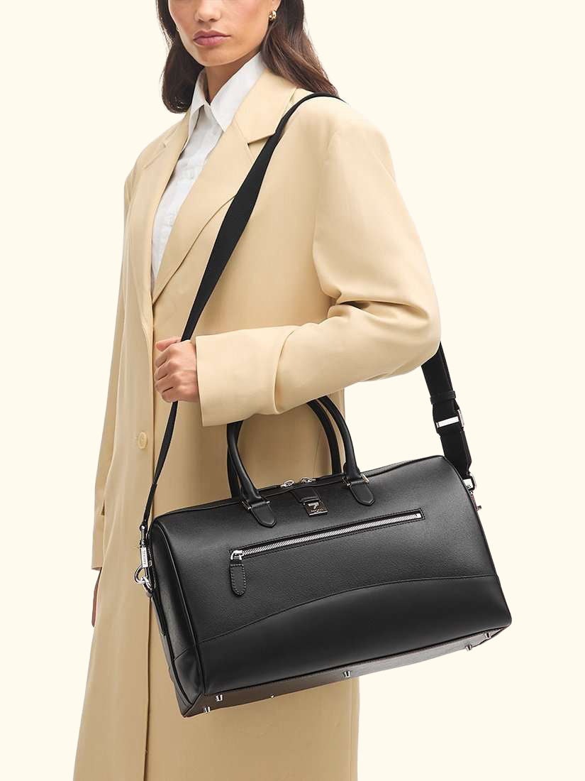 Hudson Leather Business Bag, Black