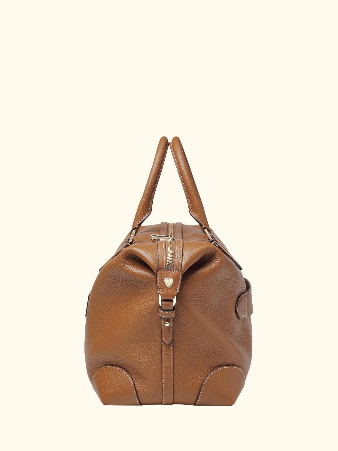 Hudson 4 Leather Zipped Bag, Tan