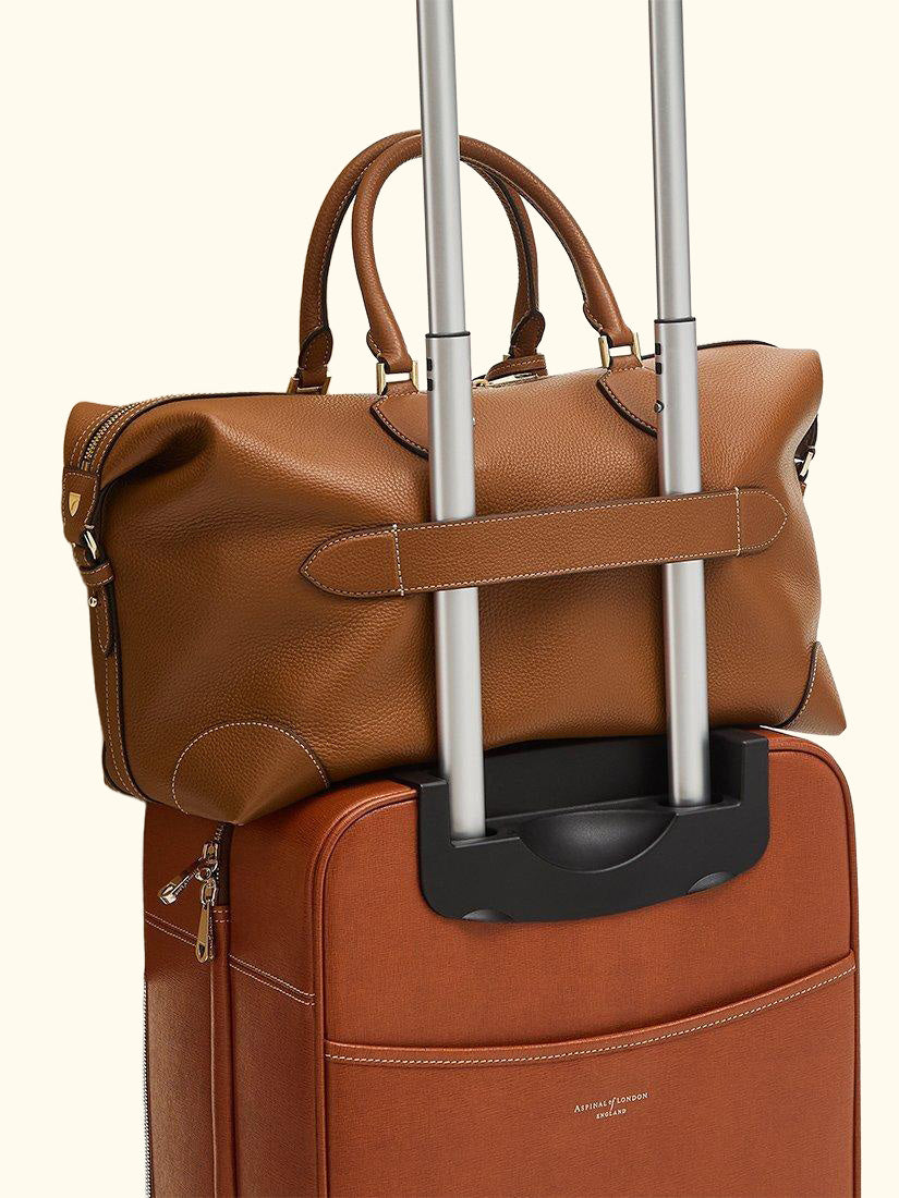 Hudson 4 Leather Zipped Bag, Tan