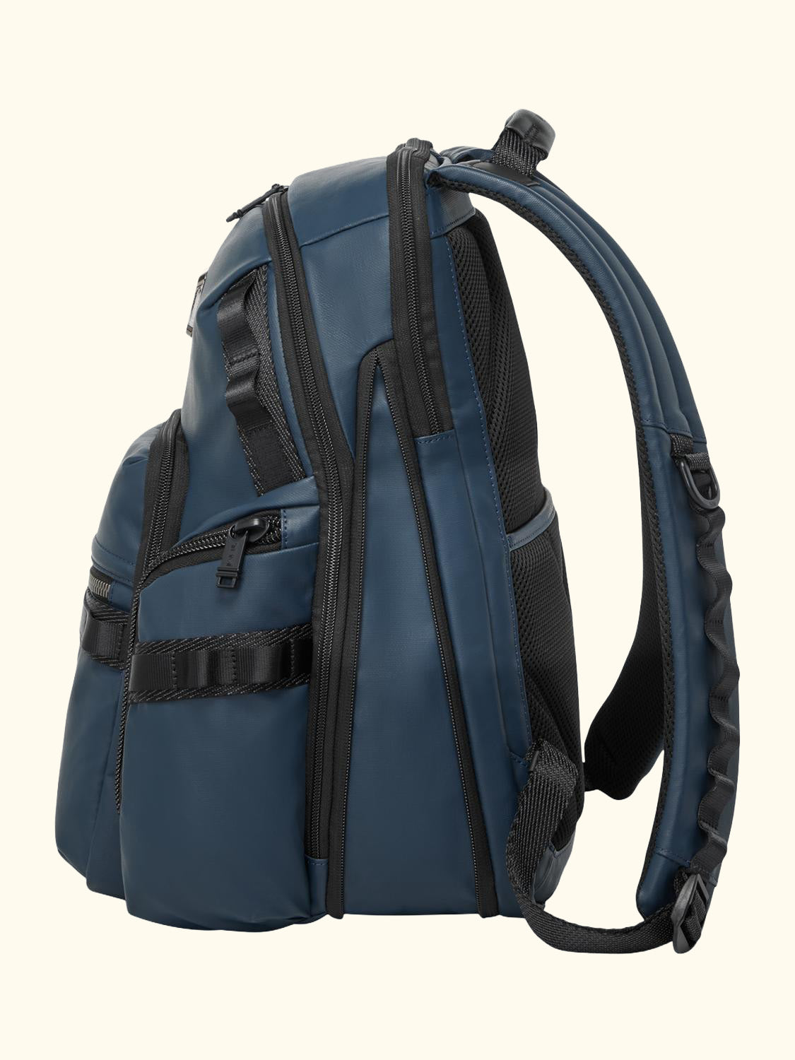 Navigation Backpack, Navy Coated Canvas