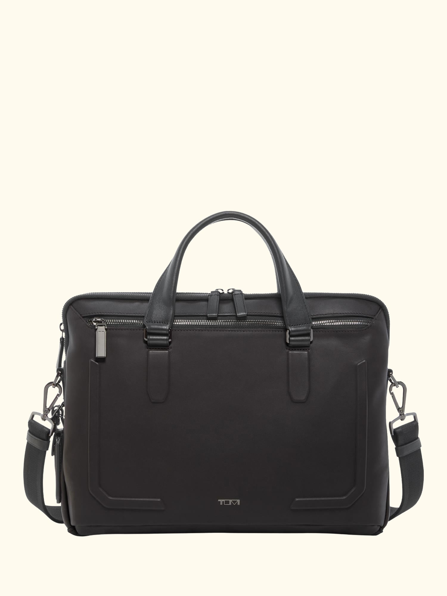 Sycamore Slim Briefcase, Espresso Brown Bombe