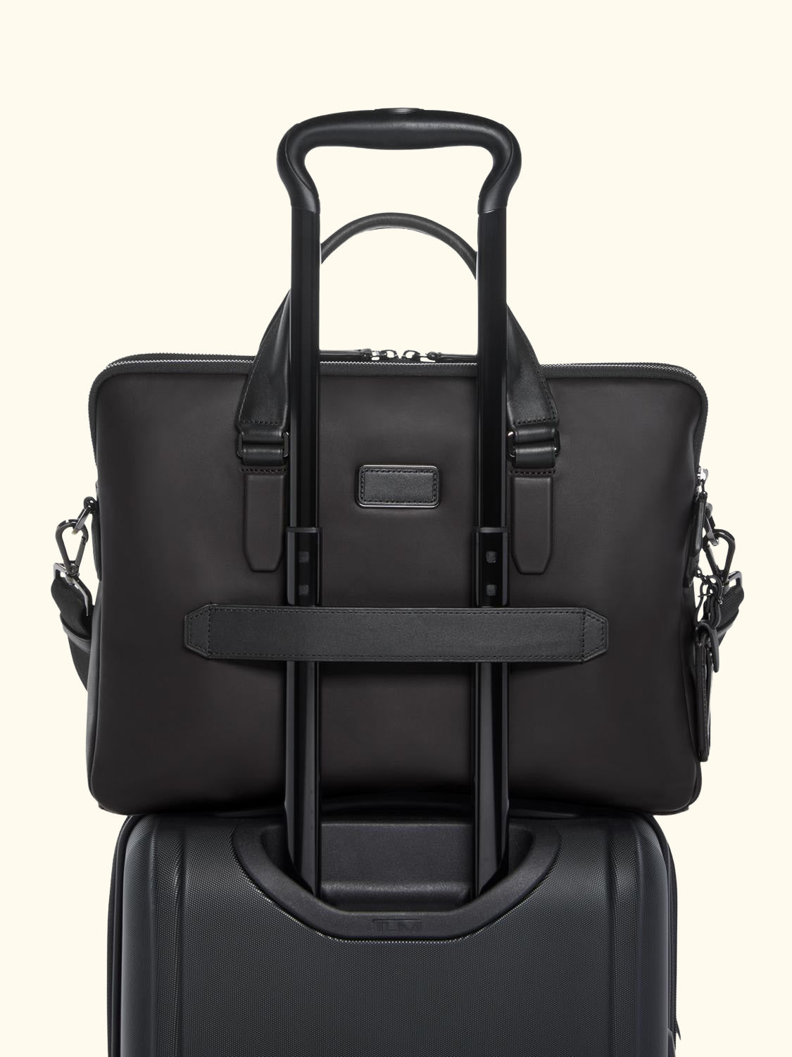 Sycamore Slim Briefcase, Espresso Brown Bombe