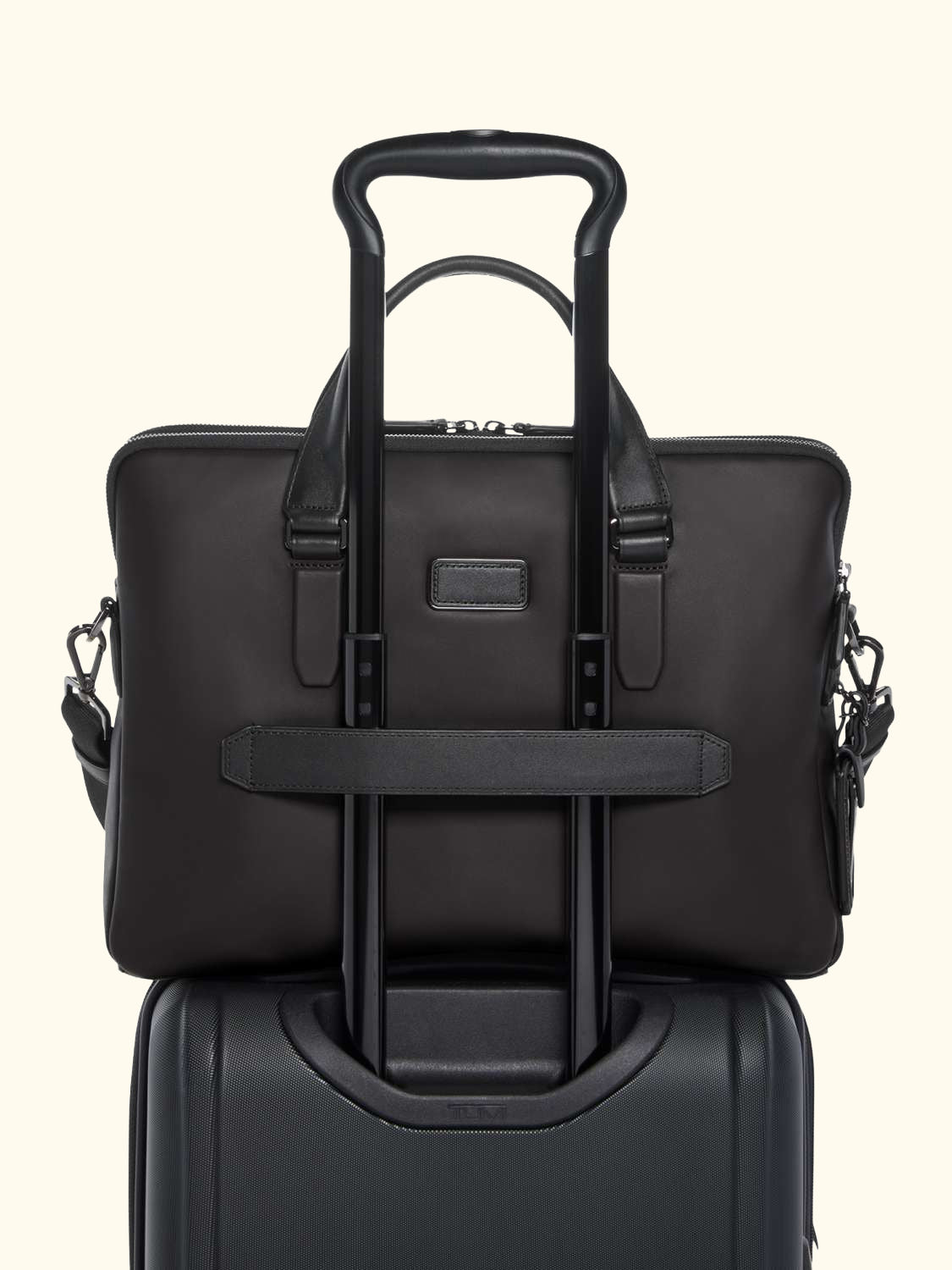Sycamore Slim Briefcase, Espresso Brown Bombe