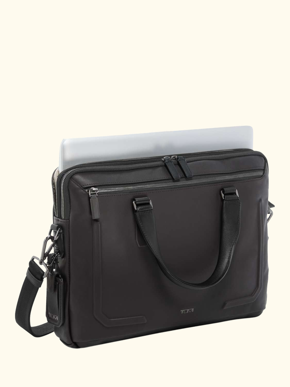 Sycamore Slim Briefcase, Espresso Brown Bombe