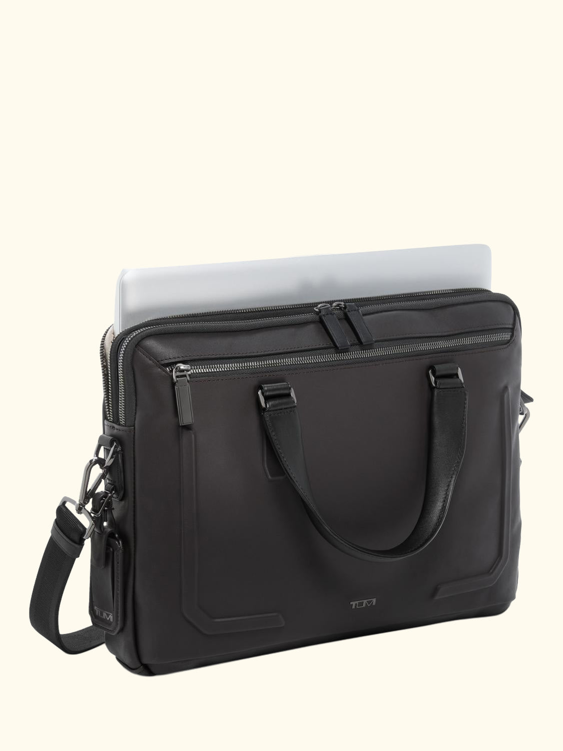 Sycamore Slim Briefcase, Espresso Brown Bombe