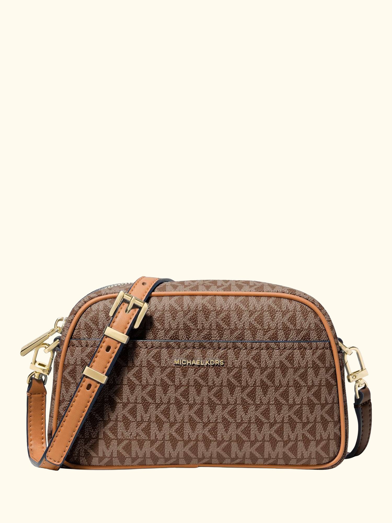 Jetset Logo Crossbody Bag, Brown/Acorn