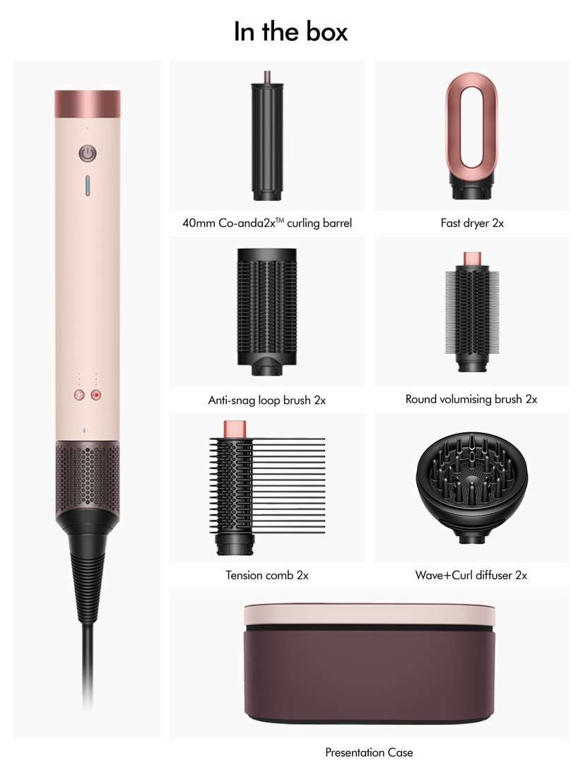 Airwrap Co-anda 2x™ Multi-Styler with Diffuser, Ceramic Pink