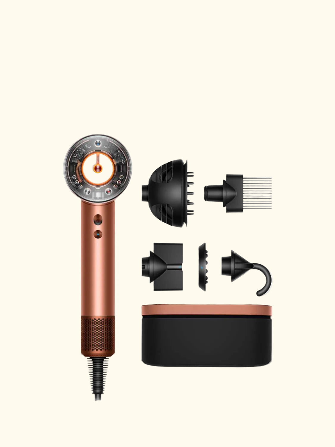 Supersonic Nural™ Hair Dryer with Diffuser & Presentation Case, Amber Silk