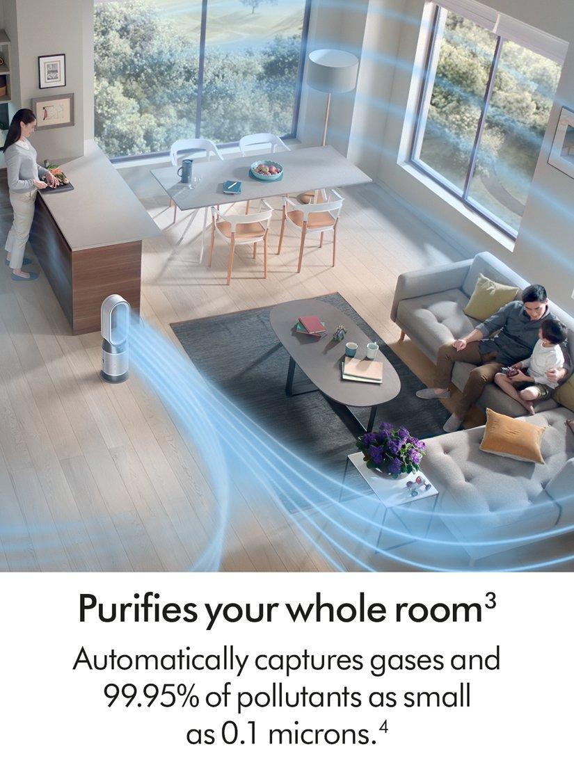 Hot+Cool HP1 Air Purifier, White/White