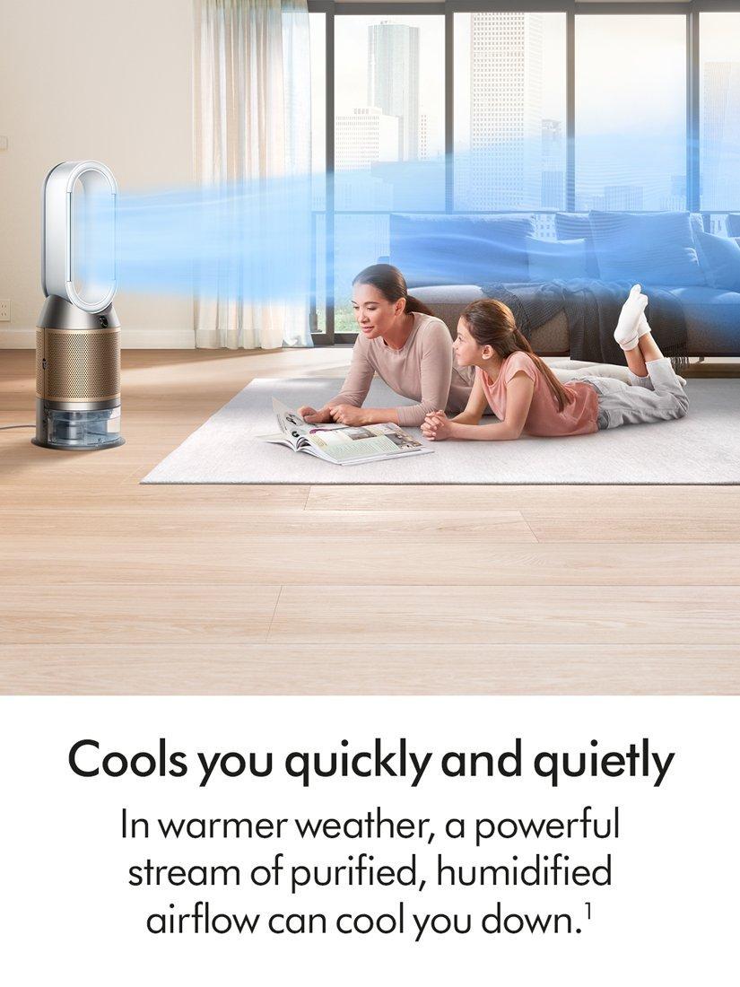Humidify+Cool PH2De-Nox Air Purifier, White/White