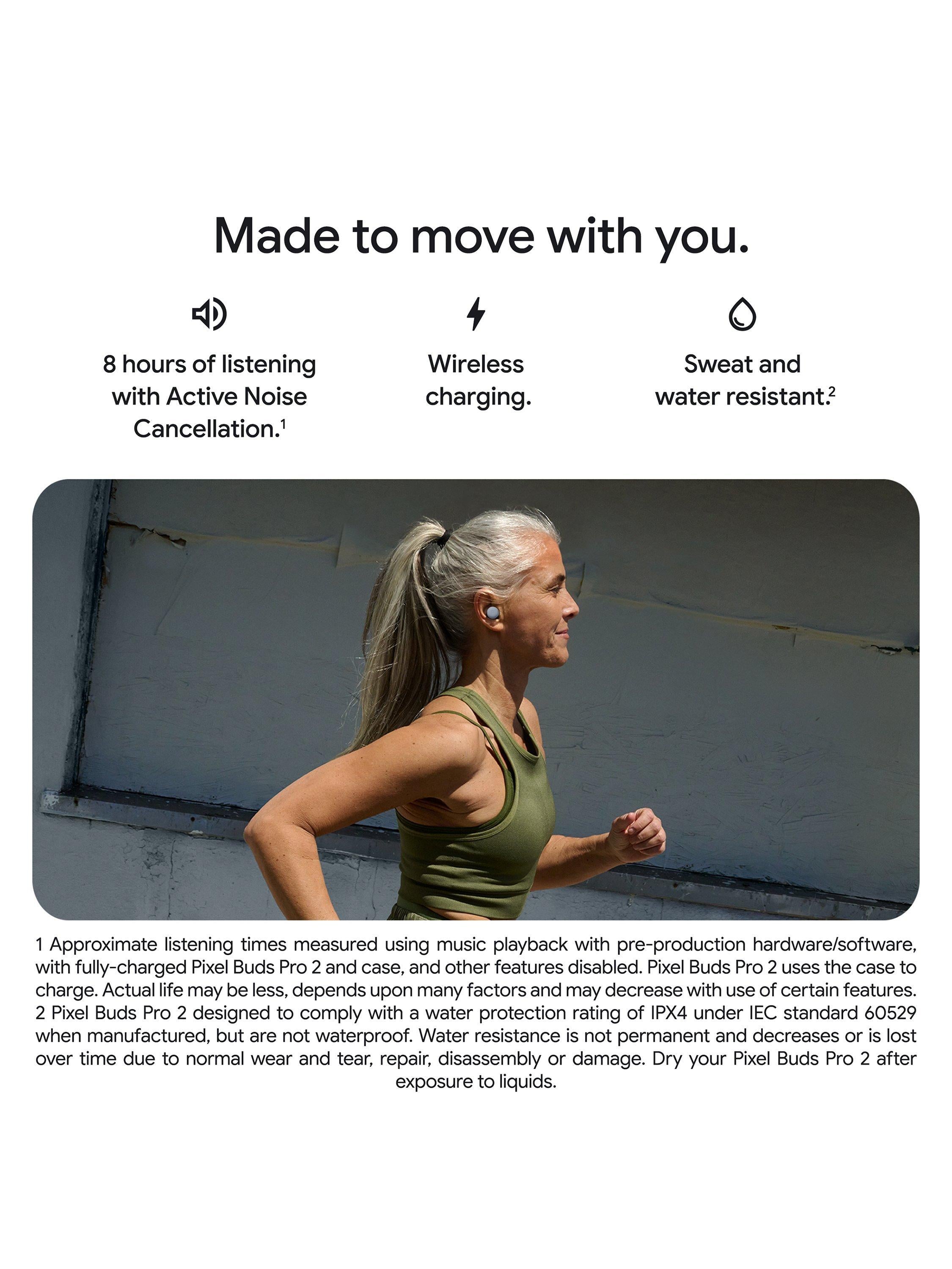 Pixel Buds Pro 2 Active Noise Cancelling True Wireless Bluetooth In-Ear Headphones, Moonstone
