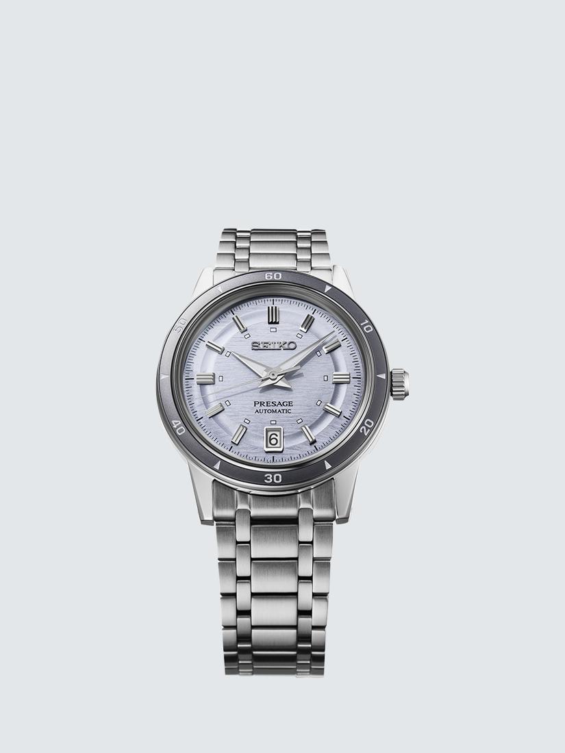 SRPL73J1 Men's Bracelet Strap Watch, Silver Violet