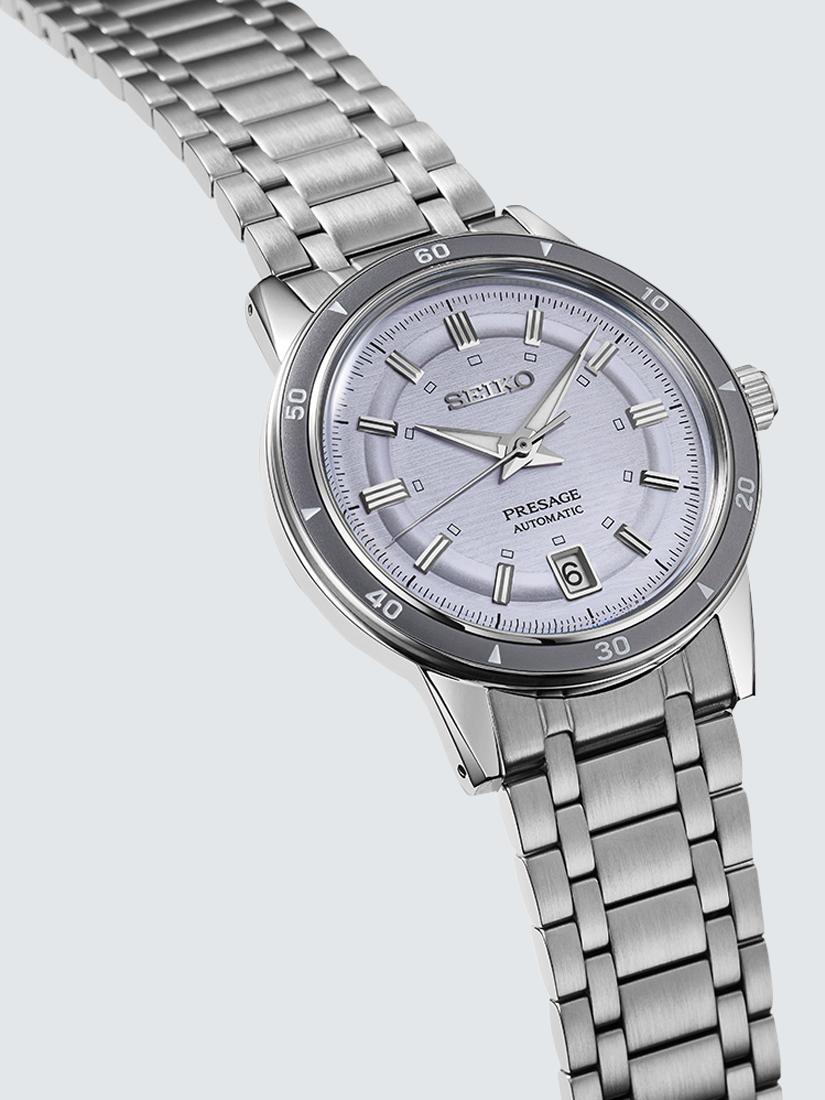 SRPL73J1 Men's Bracelet Strap Watch, Silver Violet