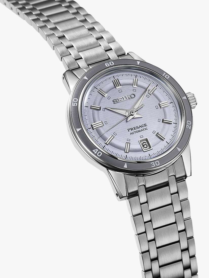 SRPL73J1 Men's Bracelet Strap Watch, Silver Violet