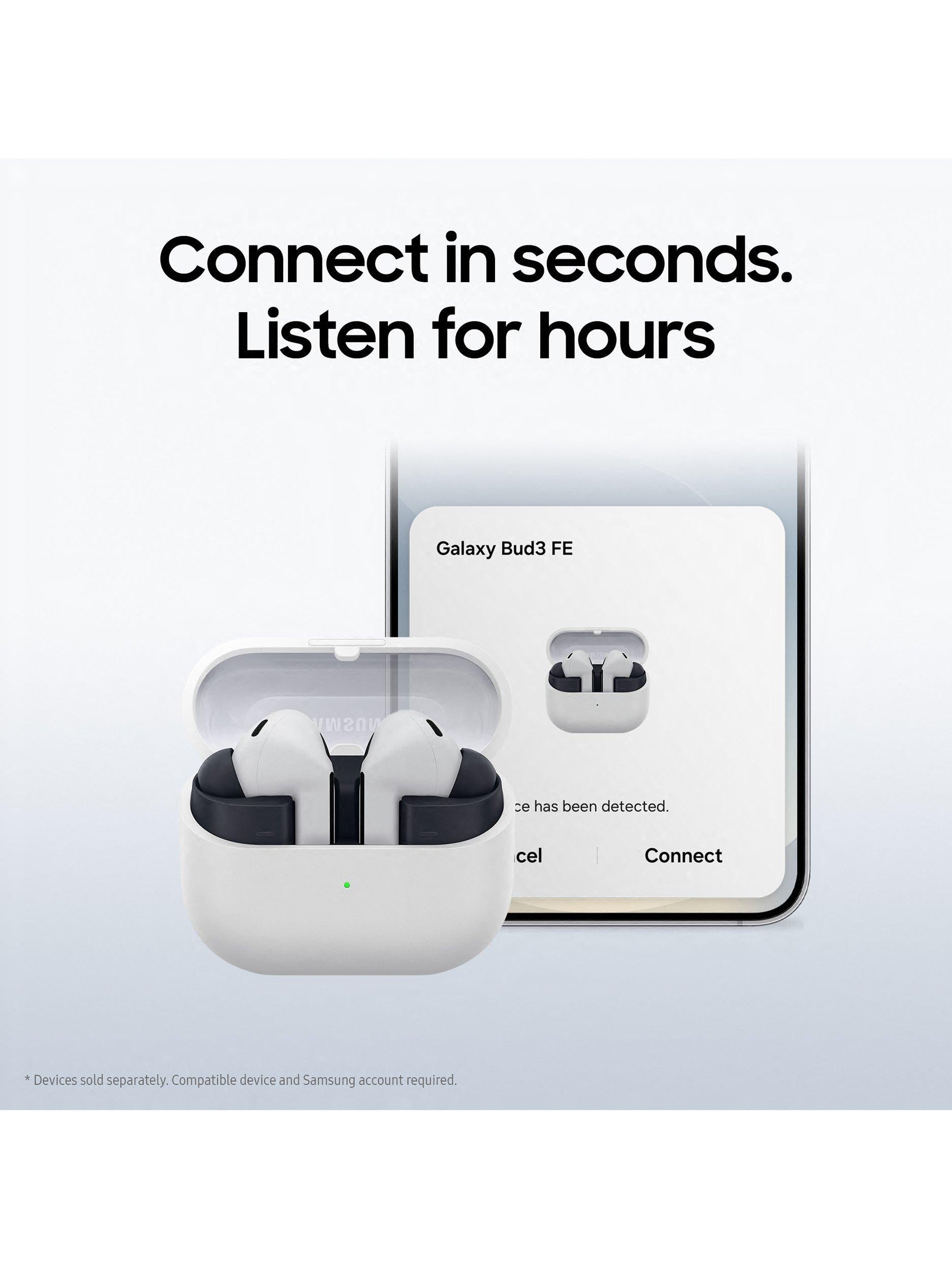 Galaxy Buds3 FE True Wireless Earbuds with Galaxy AI & Active Noise Cancellation