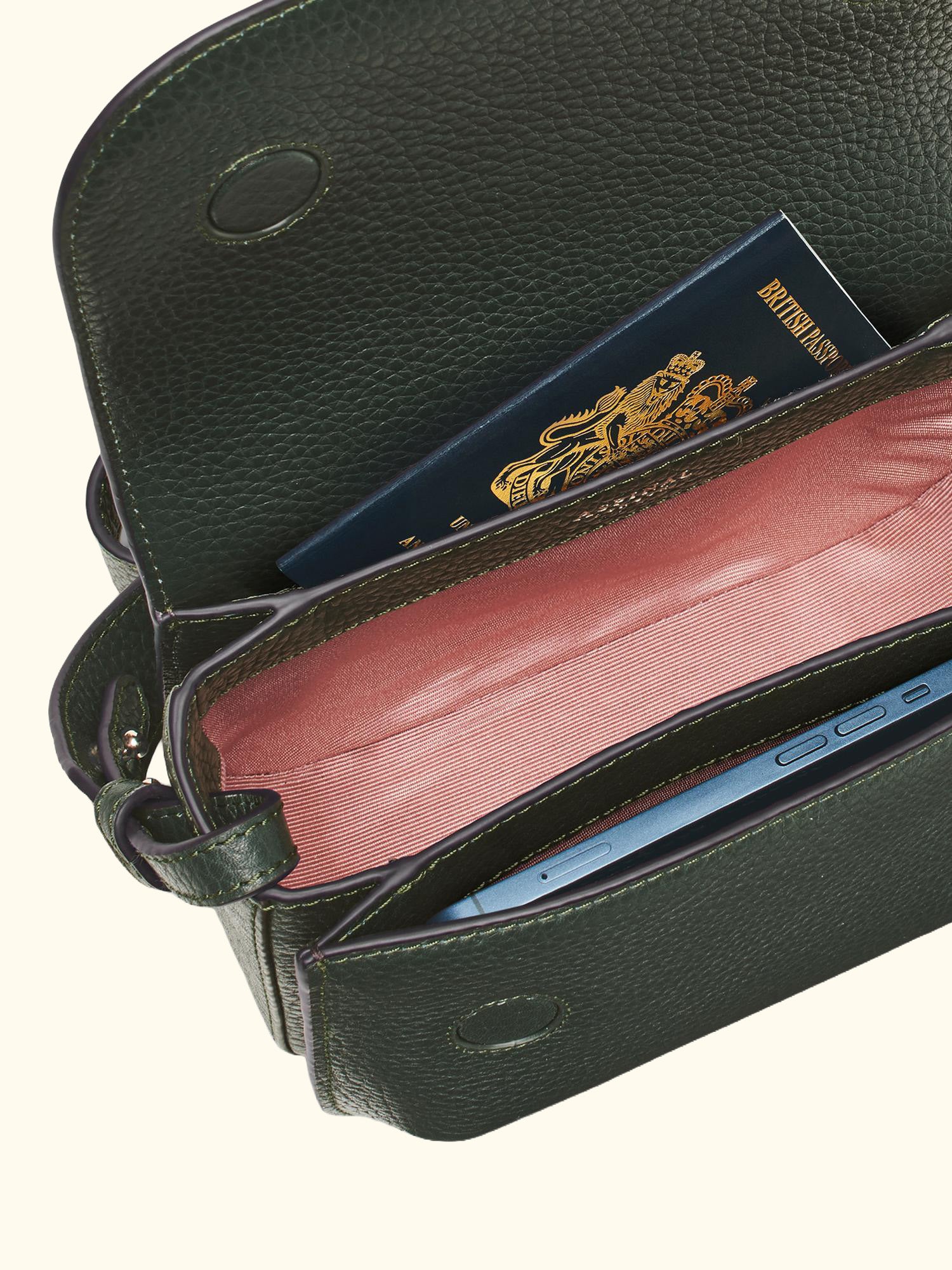 Ella Pebble Leather Crossbody Bag