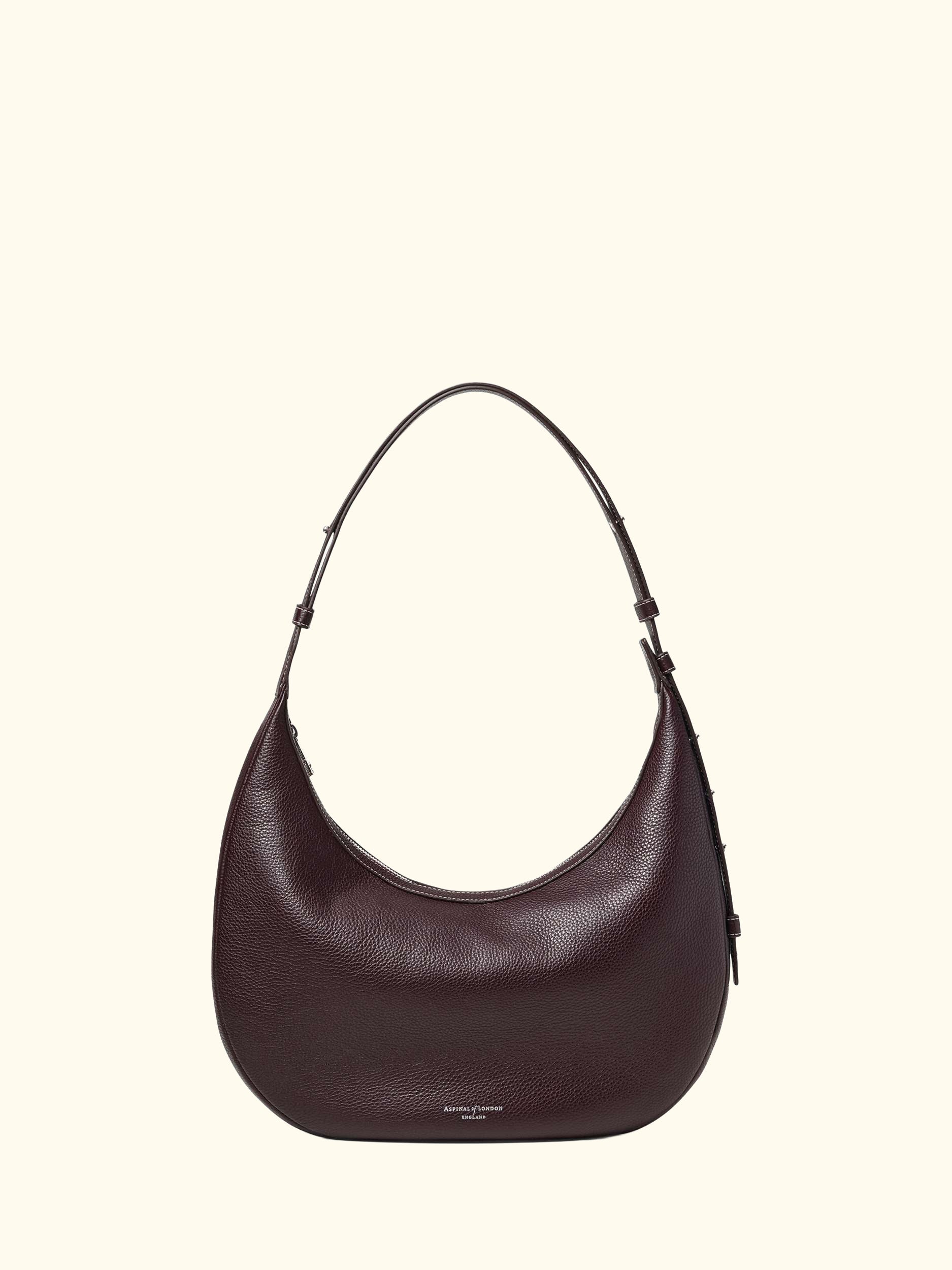 Hudson Leather Slouchy Crescent Bag