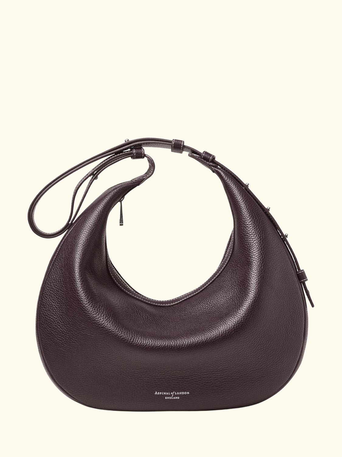 Hudson Leather Slouchy Crescent Bag