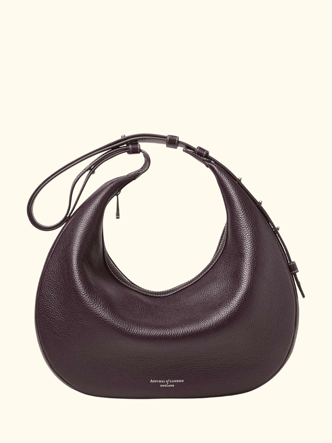 Hudson Leather Slouchy Crescent Bag