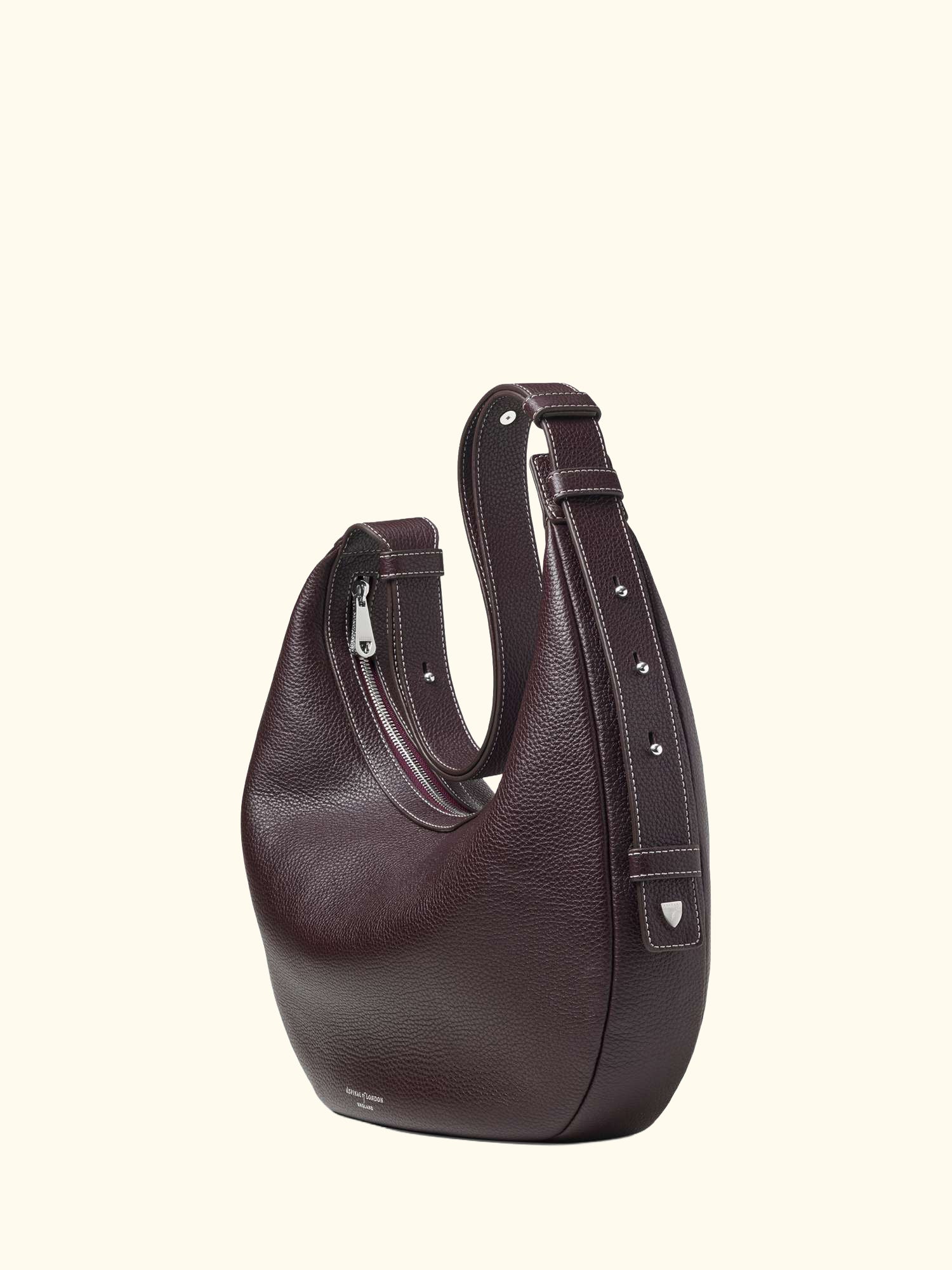 Hudson Leather Slouchy Crescent Bag