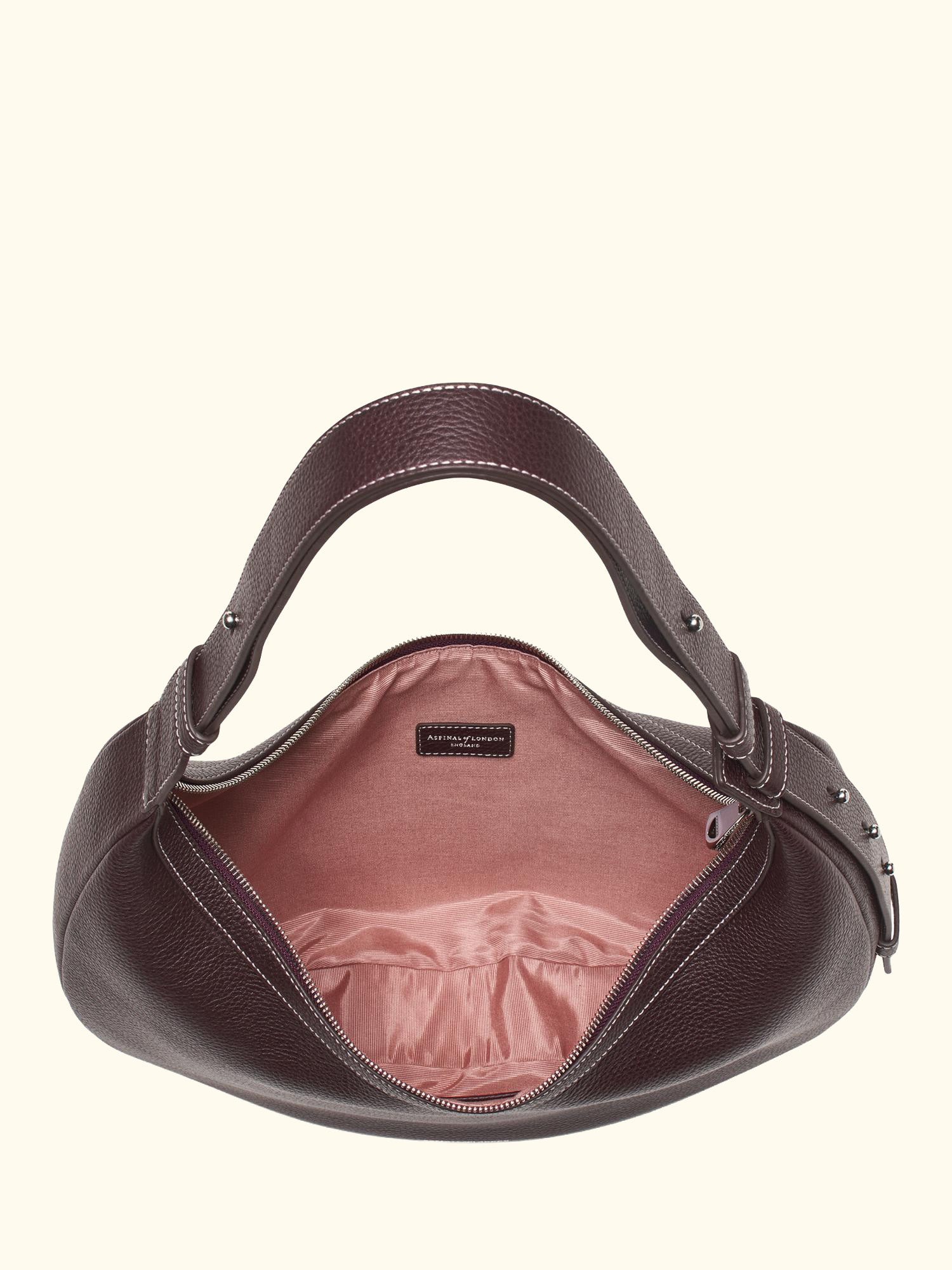 Hudson Leather Slouchy Crescent Bag