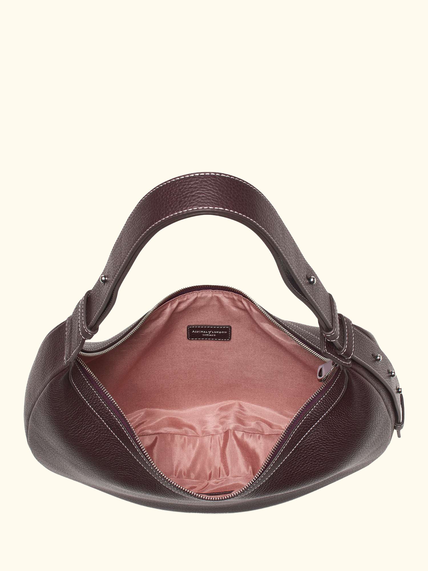 Hudson Leather Slouchy Crescent Bag