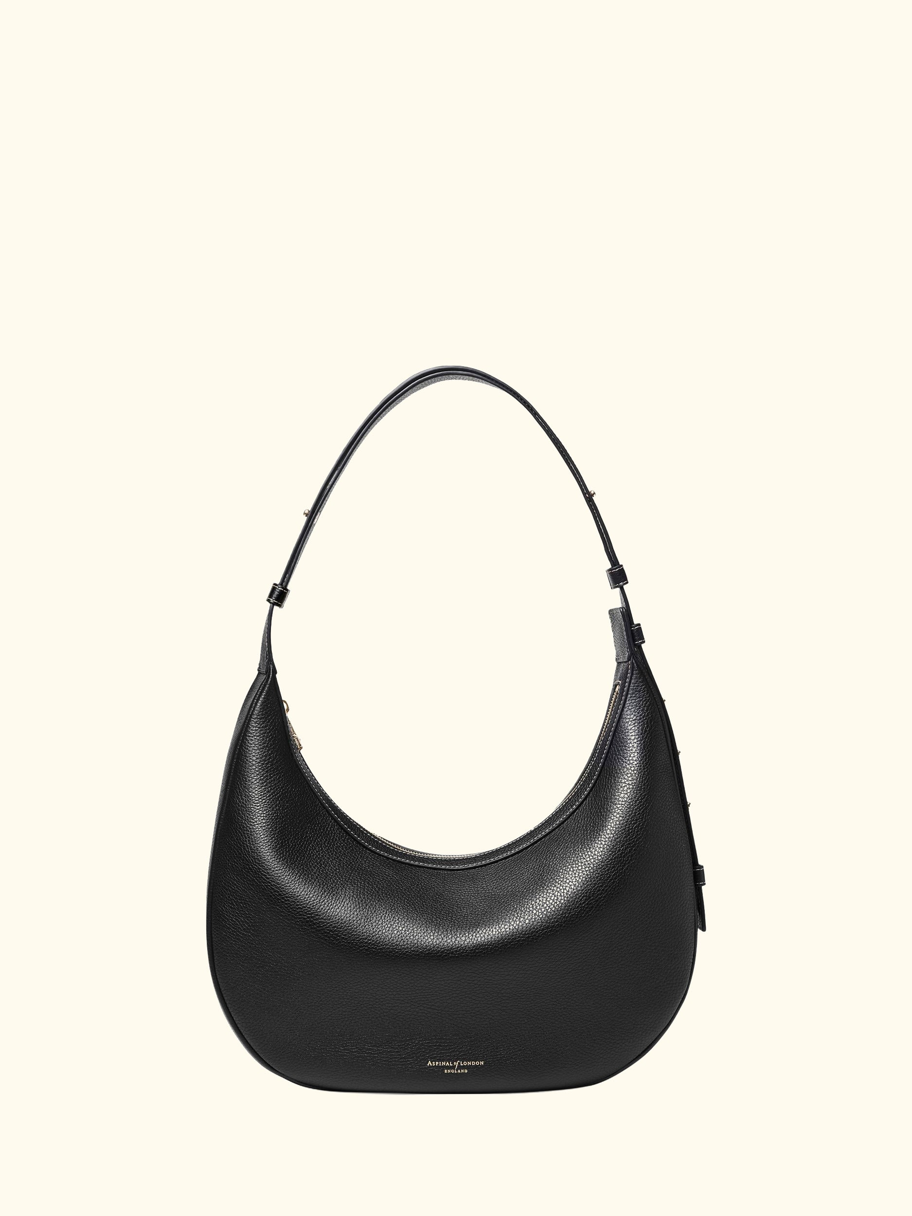 Hudson Leather Slouchy Crescent Bag