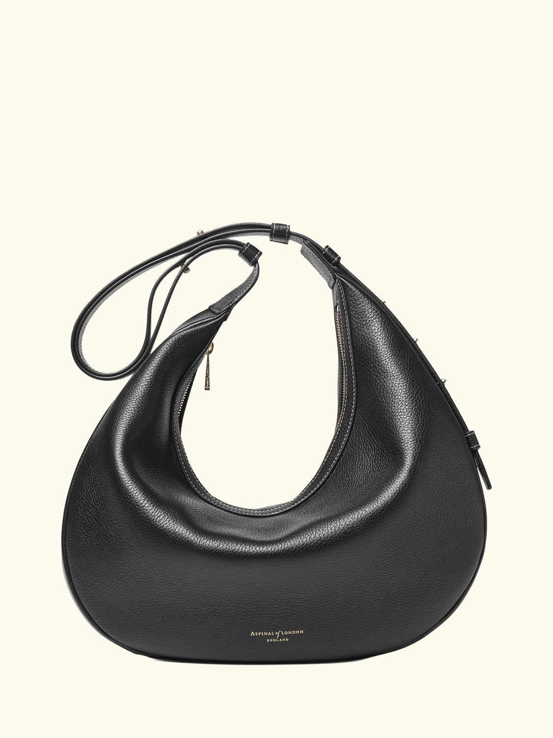 Hudson Leather Slouchy Crescent Bag