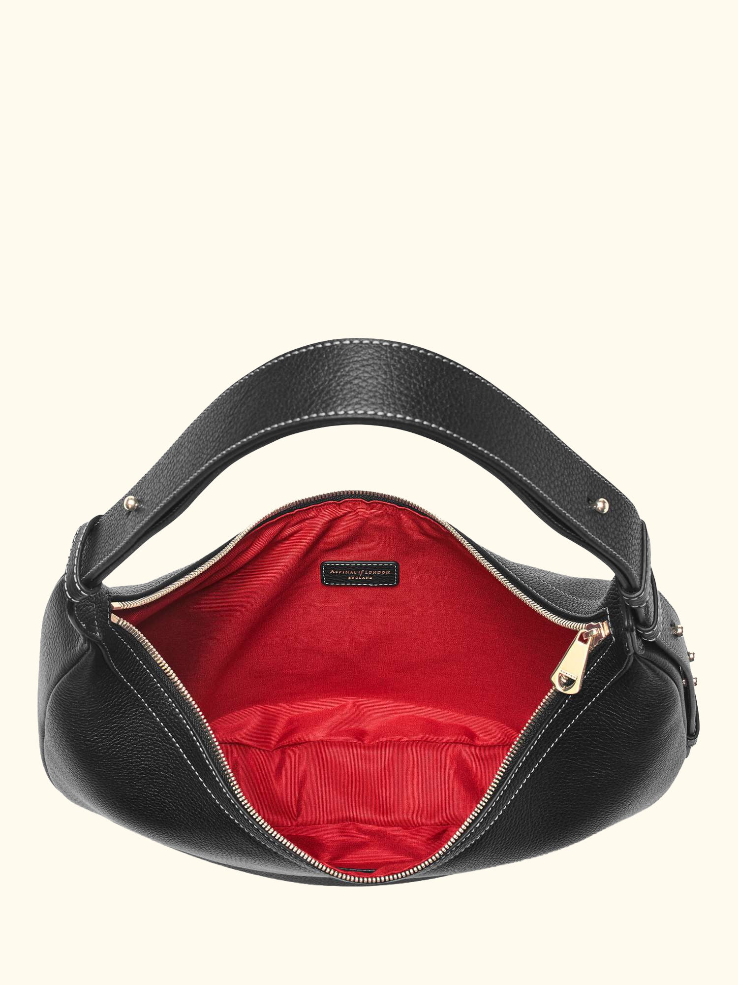 Hudson Leather Slouchy Crescent Bag