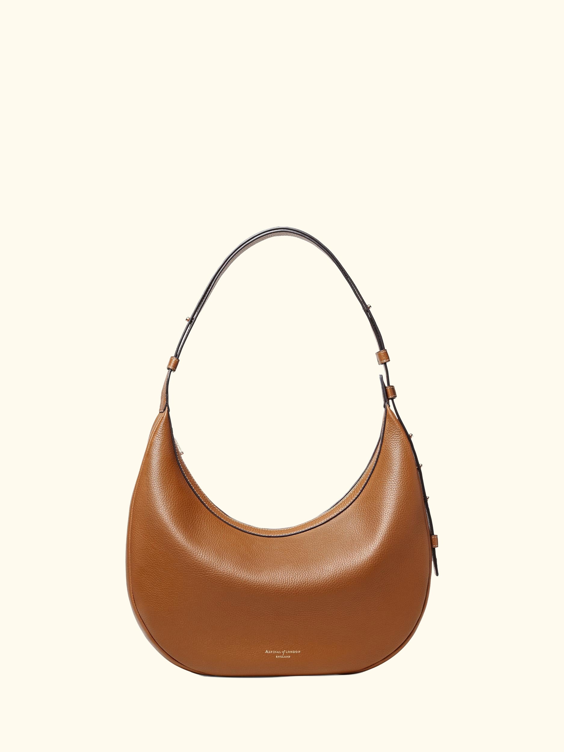Hudson Leather Slouchy Crescent Bag