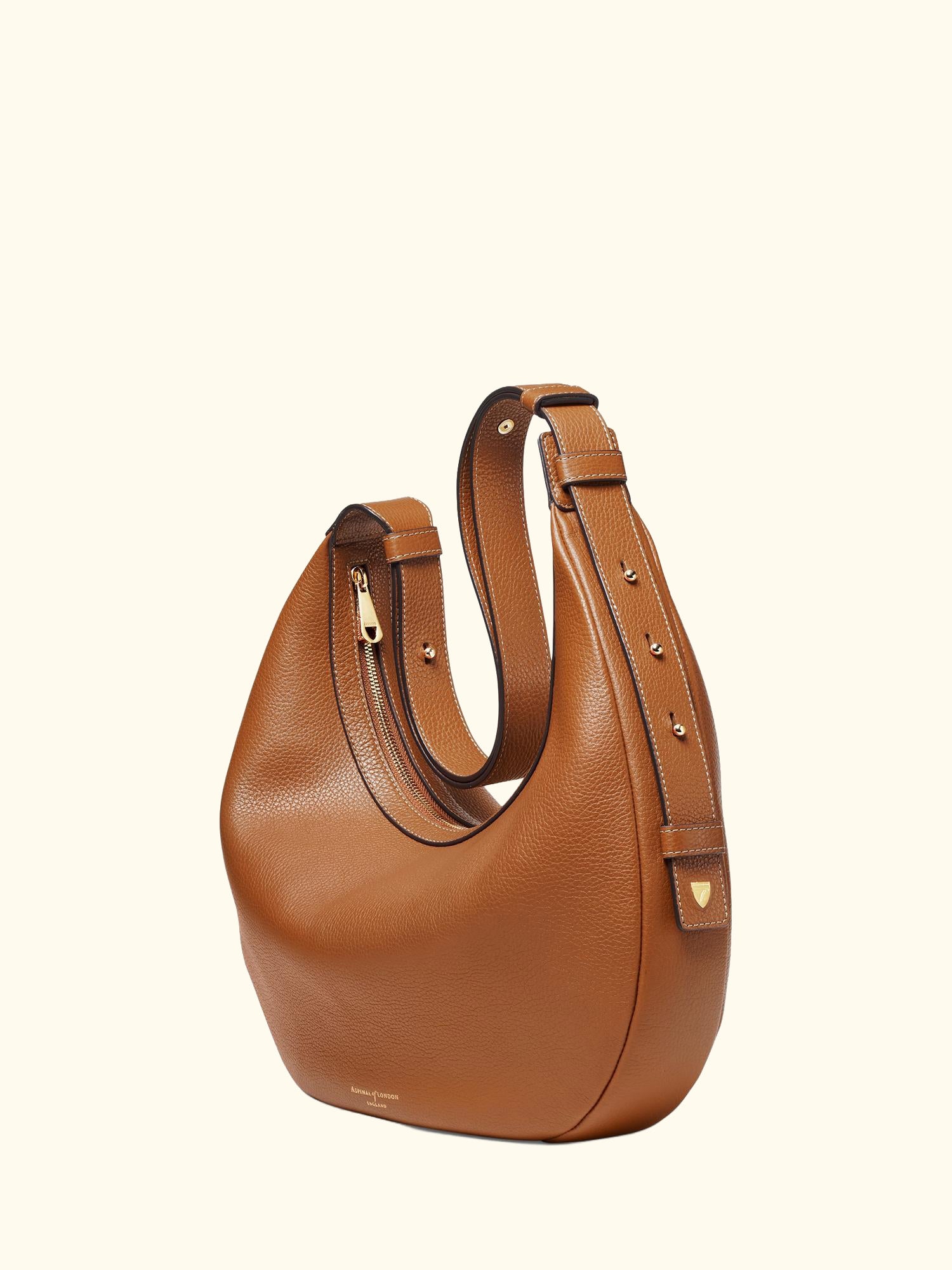 Hudson Leather Slouchy Crescent Bag