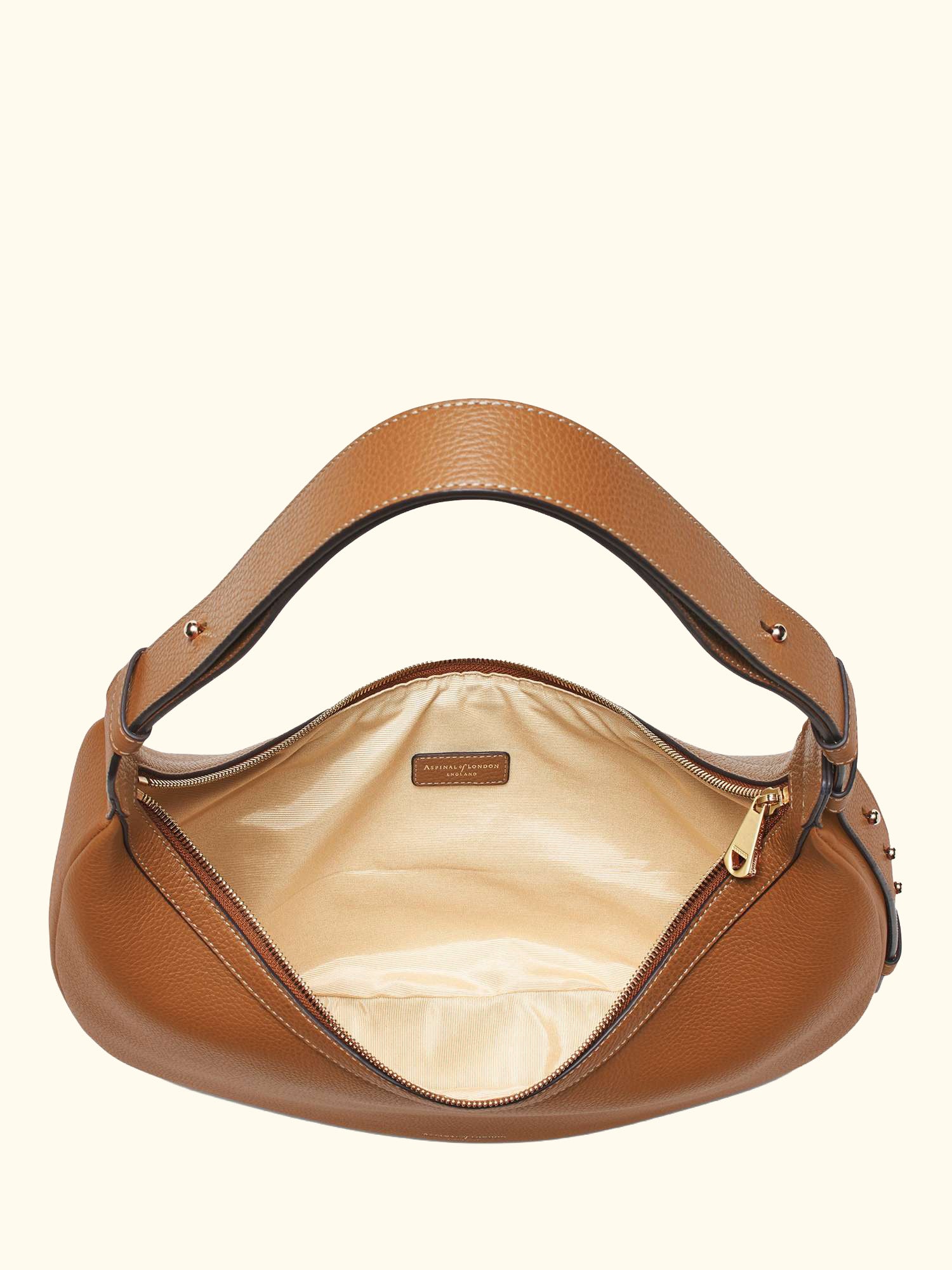 Hudson Leather Slouchy Crescent Bag