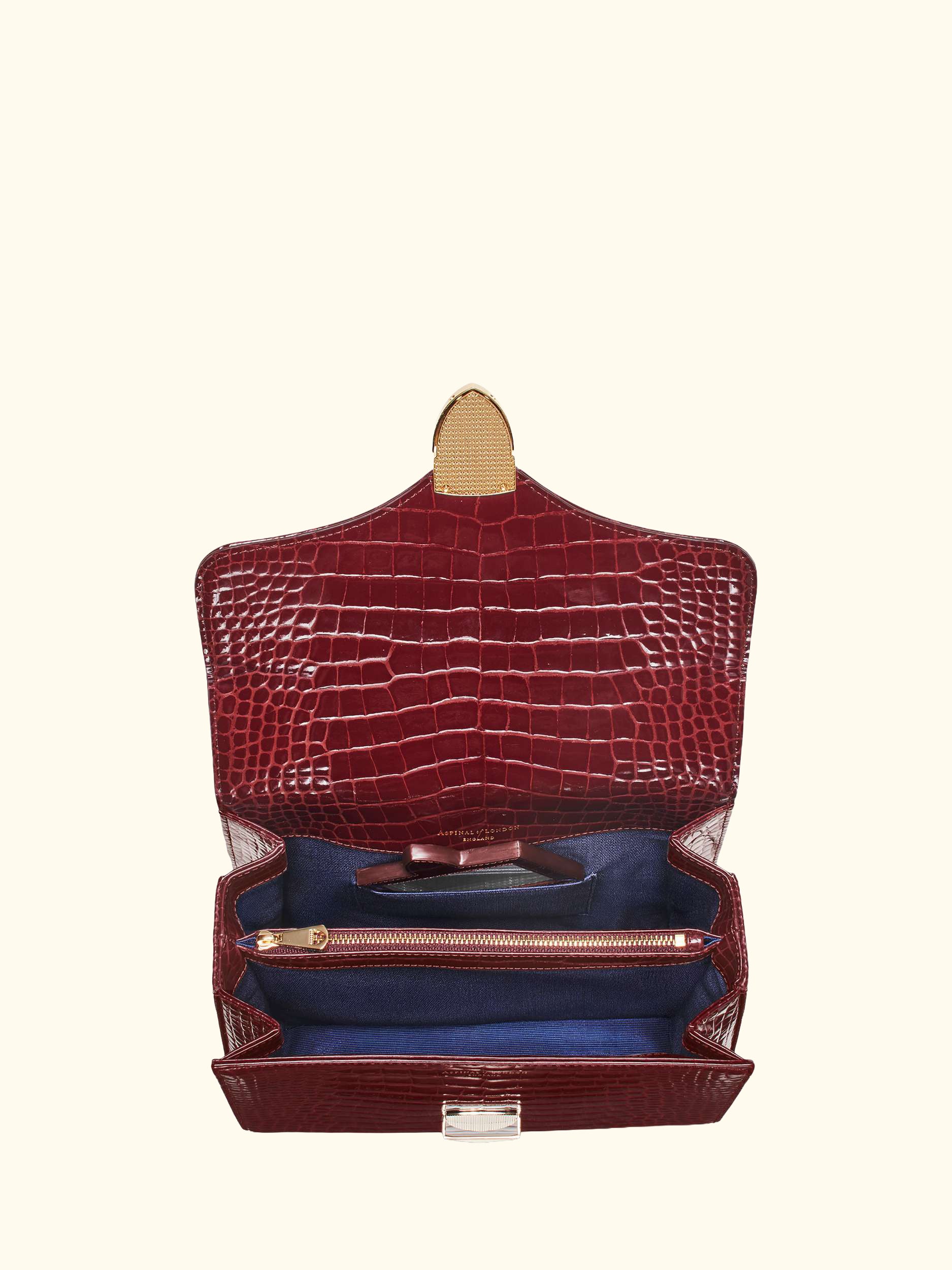 Mayfair Leather Top Handle Grab Bag, Merlot