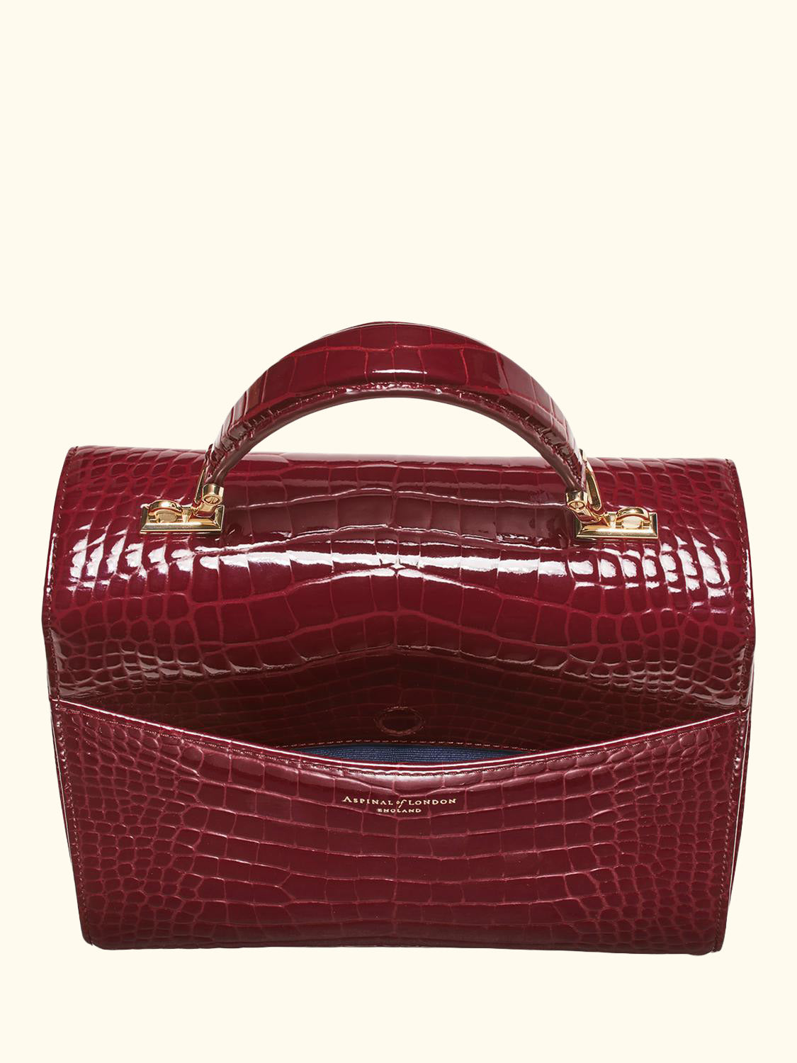 Mayfair Leather Top Handle Grab Bag, Merlot