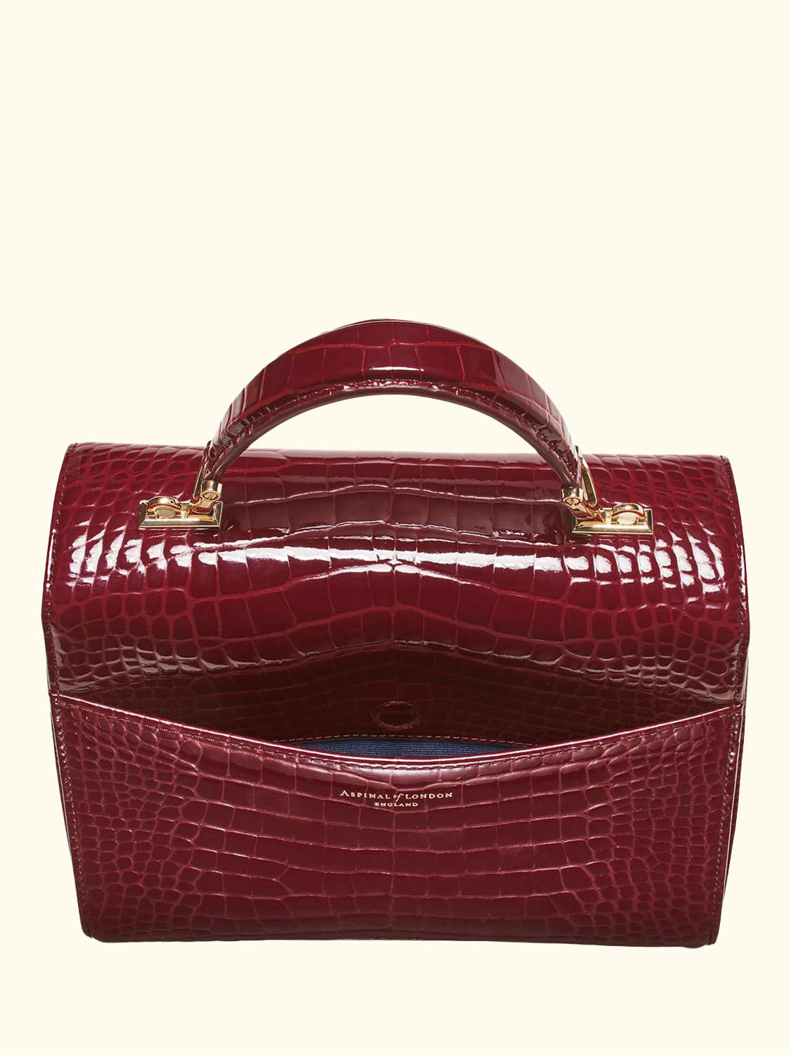 Mayfair Leather Top Handle Grab Bag, Merlot