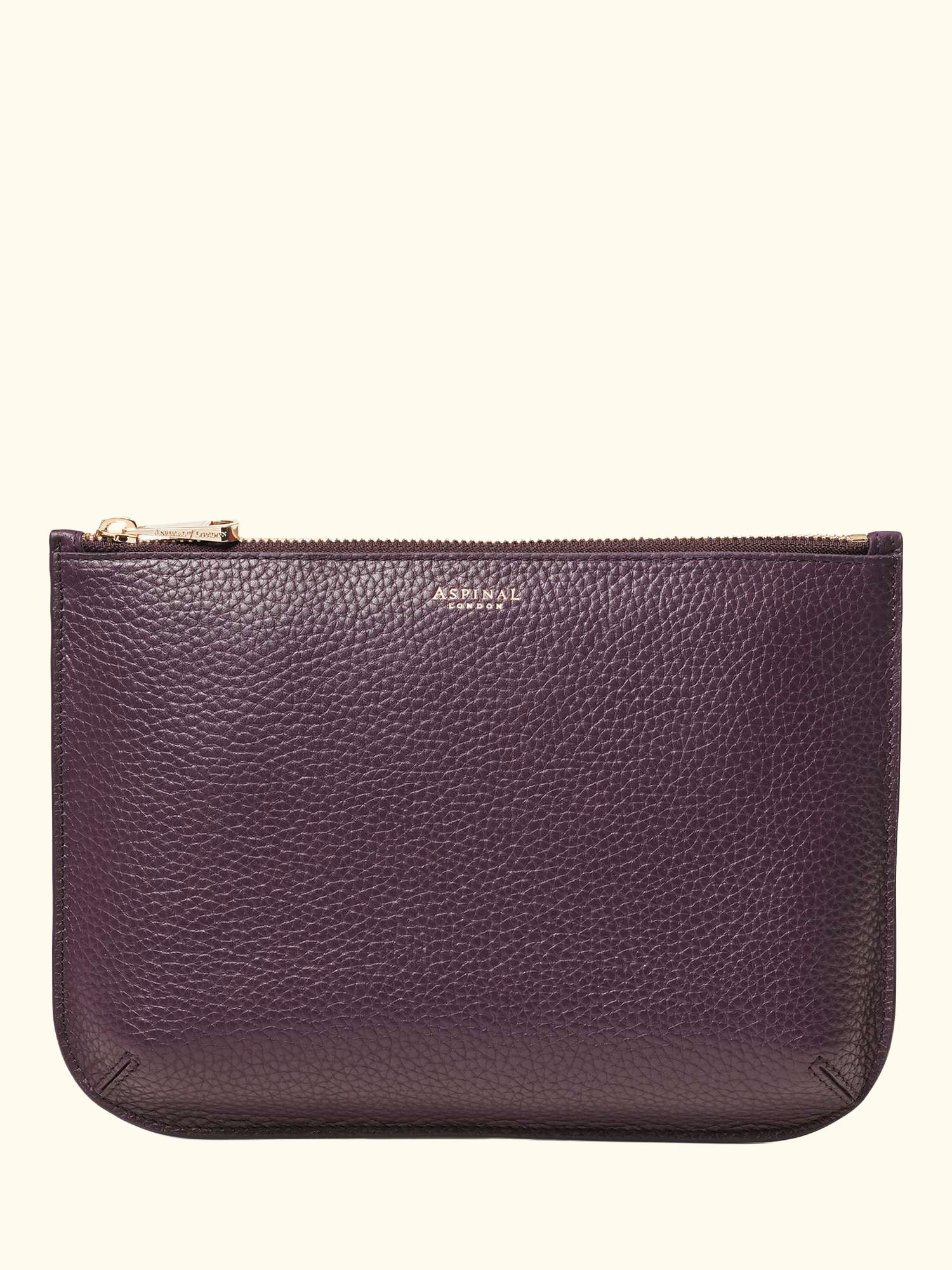 Large Ella Pebble Grain Leather Pouch
