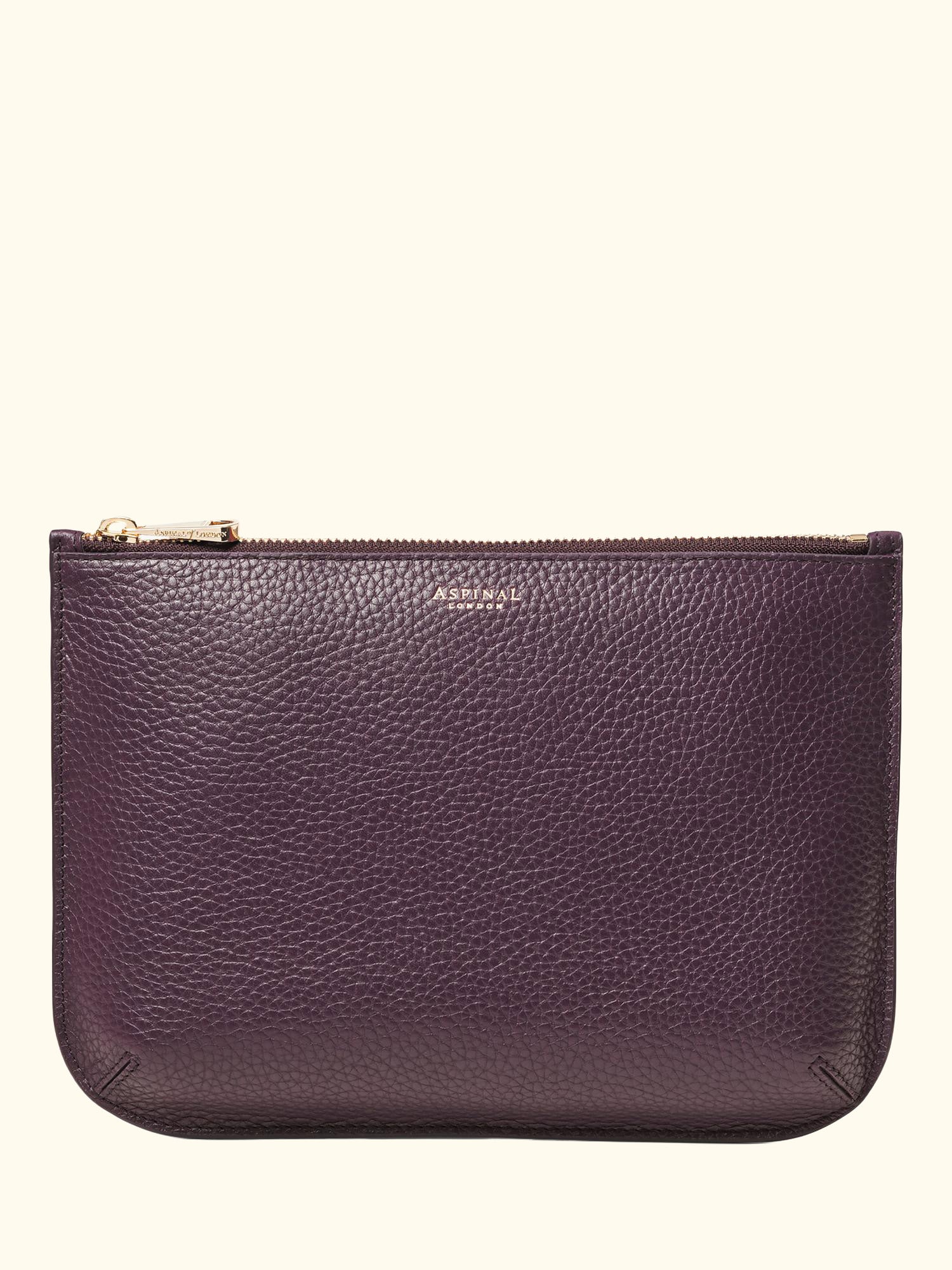 Large Ella Pebble Grain Leather Pouch
