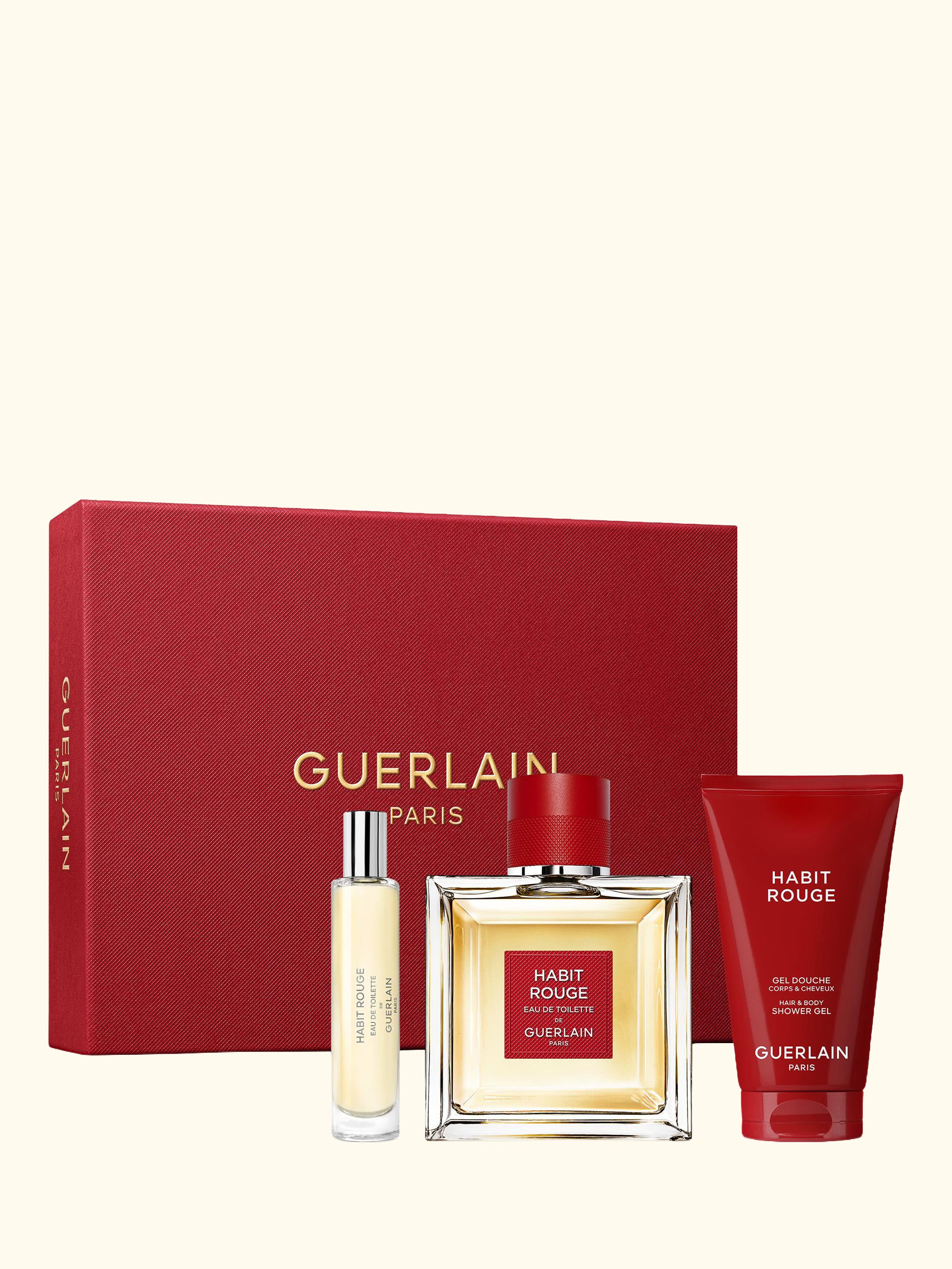 Habit Rouge de Guerlain Paris Eau de Toilette 100ml Fragrance Gift Set