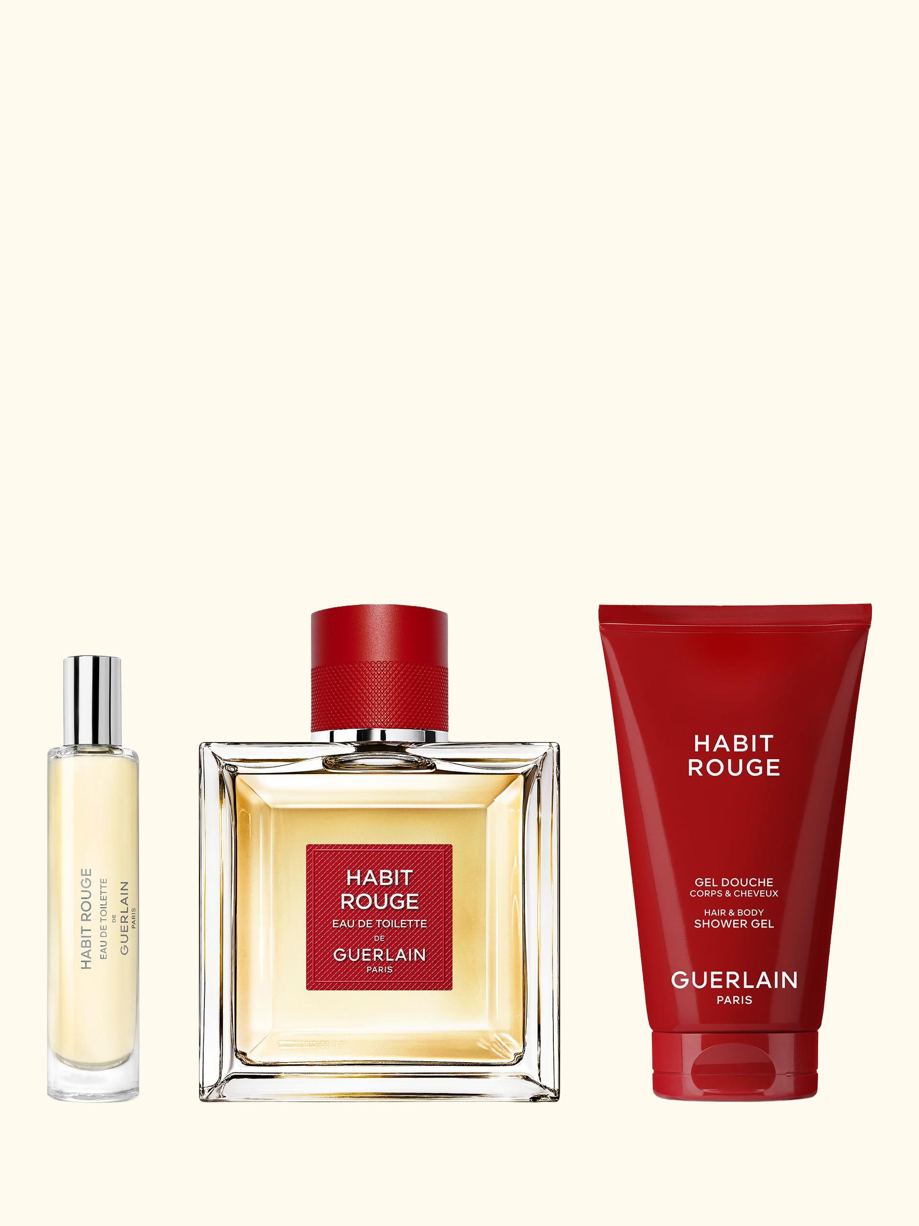 Habit Rouge de Guerlain Paris Eau de Toilette 100ml Fragrance Gift Set