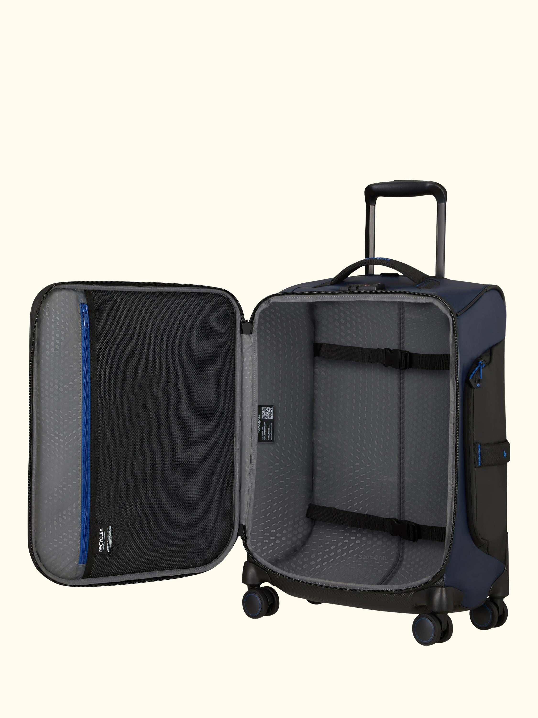 EcoDiver 4-Wheel Spinner Duffle, 50L, Blue Nights