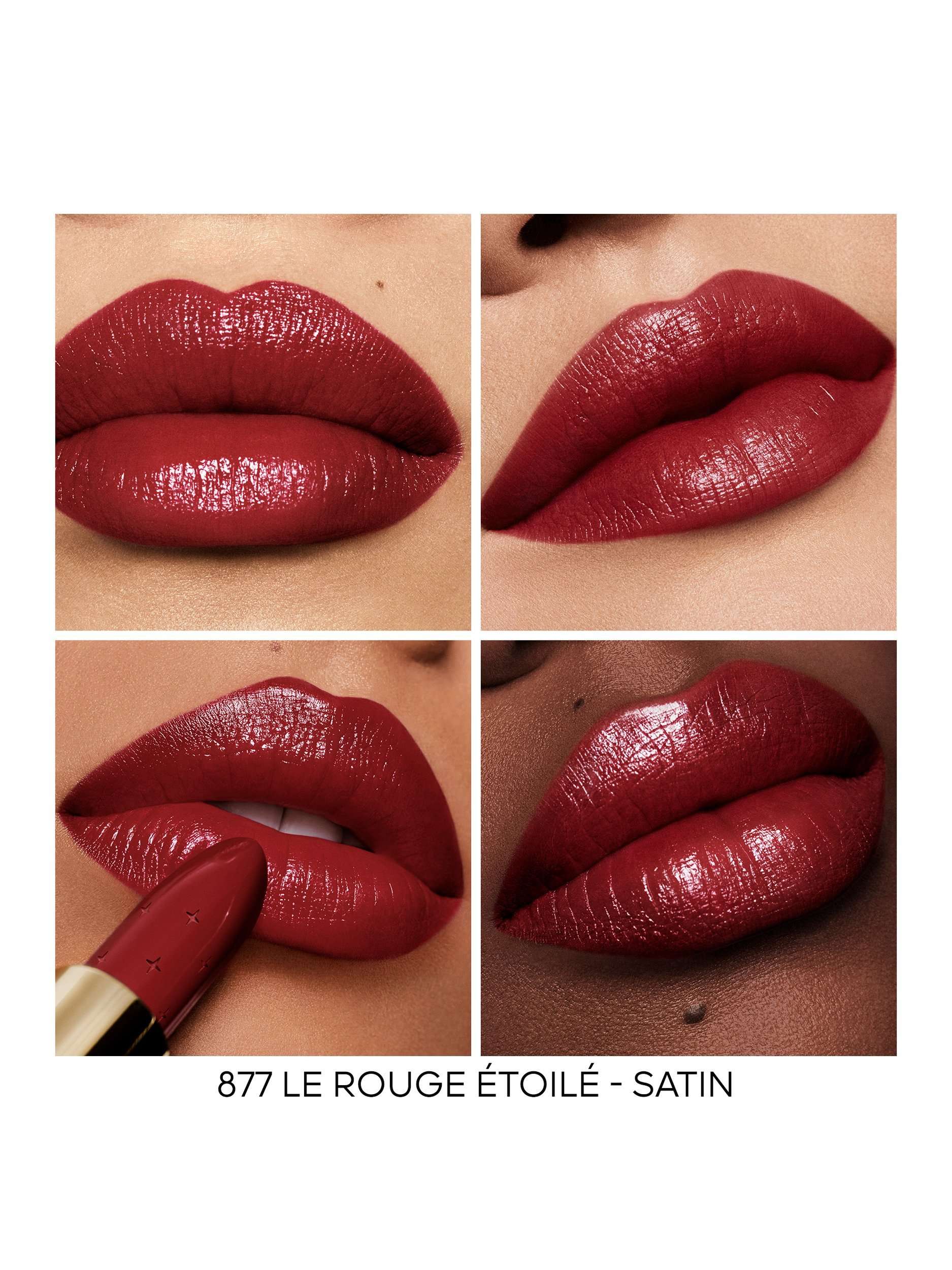 Rouge G The Refill The Customisable Ultra-Care Lipstick Satin Holiday Limited Edition, 877 Le Rouge Étoile