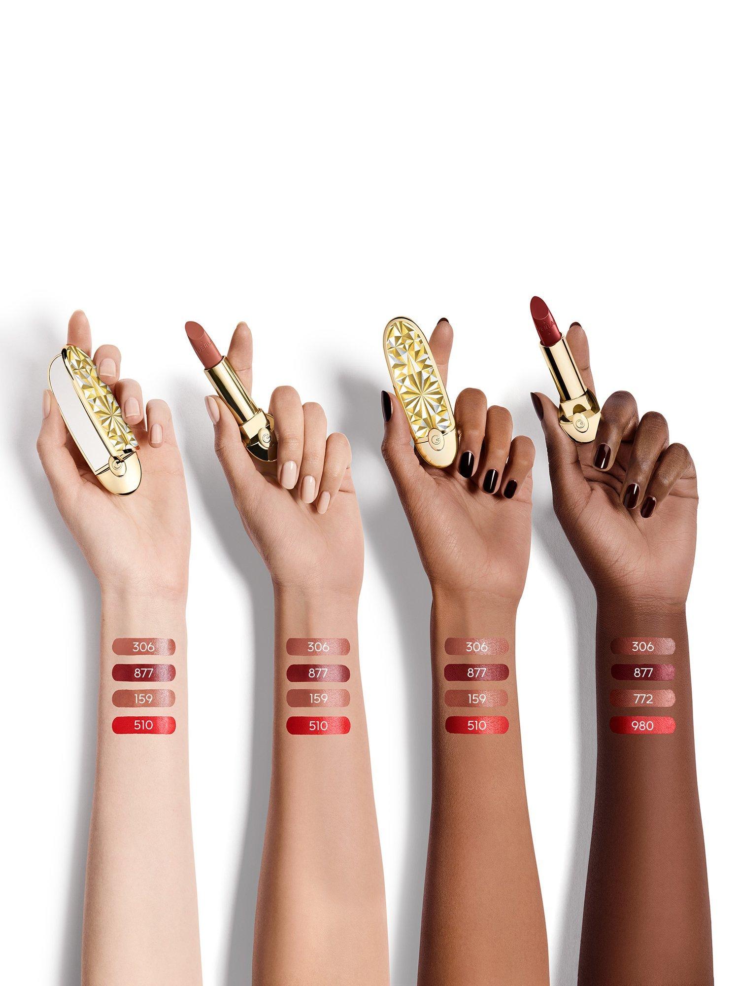 Rouge G The Refill The Customisable Ultra-Care Lipstick Satin Holiday Limited Edition, 877 Le Rouge Étoile